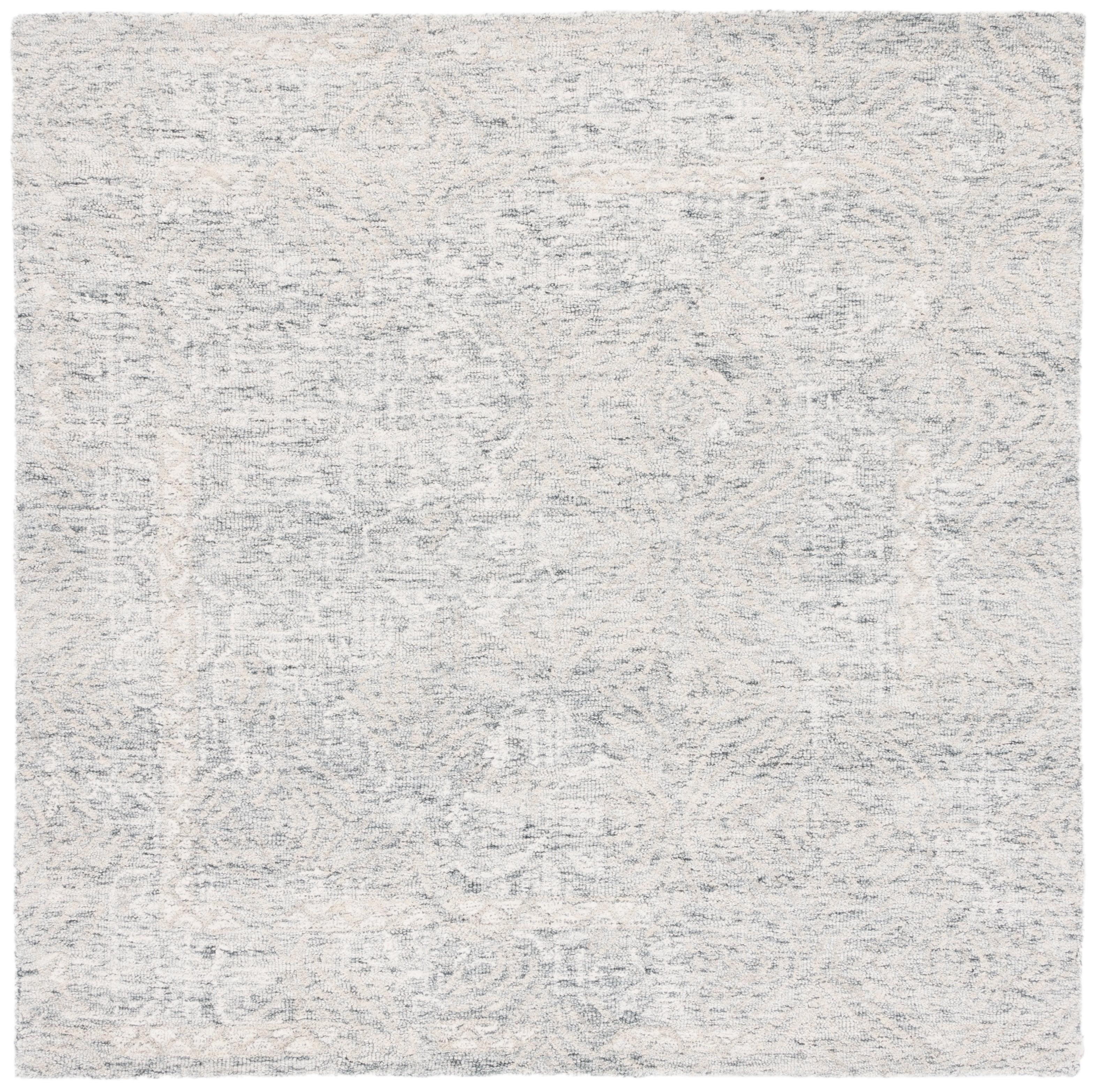 Metro MET905 Hand Tufted Area Rug - Gray/Ivory - 6'x6' - Safavieh.