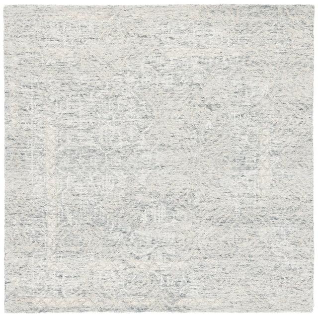Metro MET905 Hand Tufted Area Rug - Gray/Ivory - 6'x6' - Safavieh.