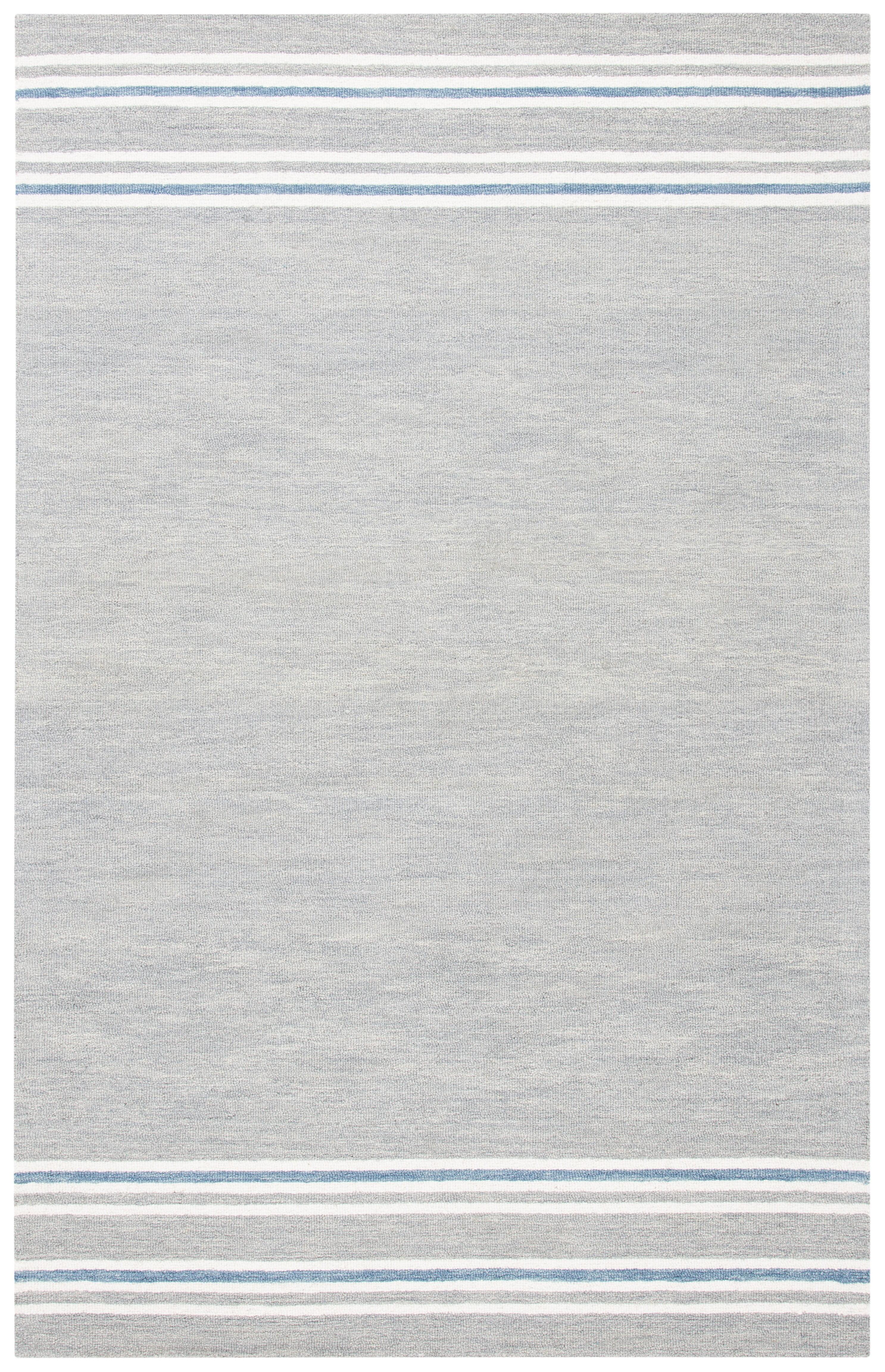 SAFAVIEH Metro Shelby Striped Area Rug, Grey/Blue, 3' x 5'