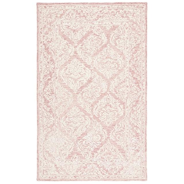 Metro MET865 Hand Tufted Indoor Area Rug - Pink/Ivory - 4'x6' - Safavieh