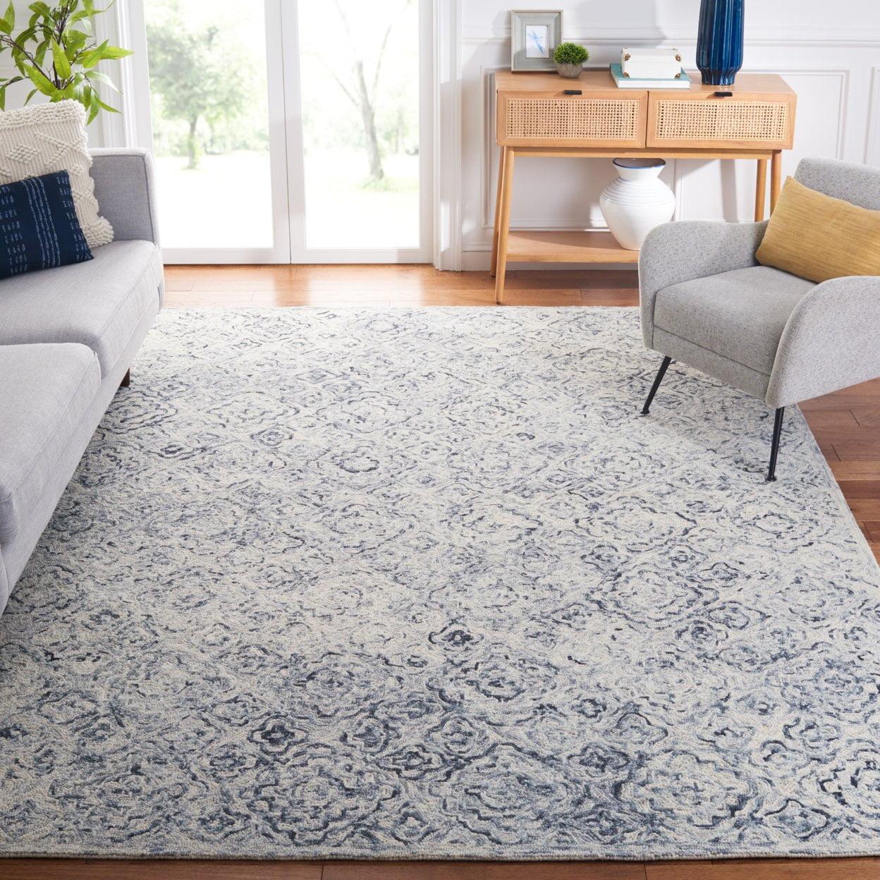Micro-Loop MLP776 Hand Tufted Area Rug - Grey/Beige - 5'x8' - Safavieh.