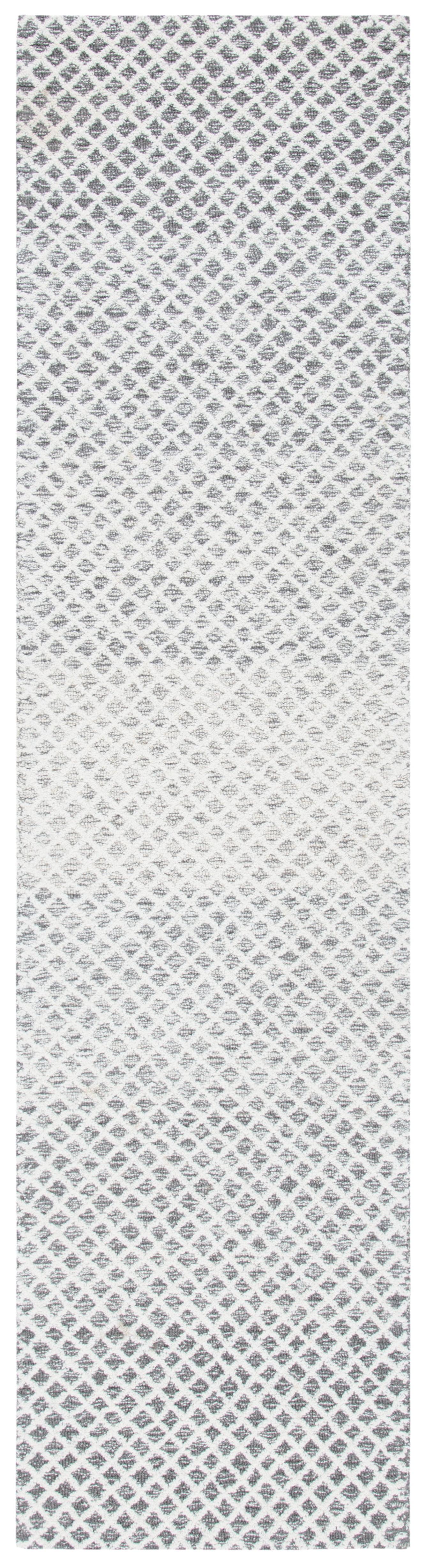 Micro-Loop MLP353 Hand Tufted Indoor Runner Rug - Grey/Ivory - 2'3"x9' - Safavieh