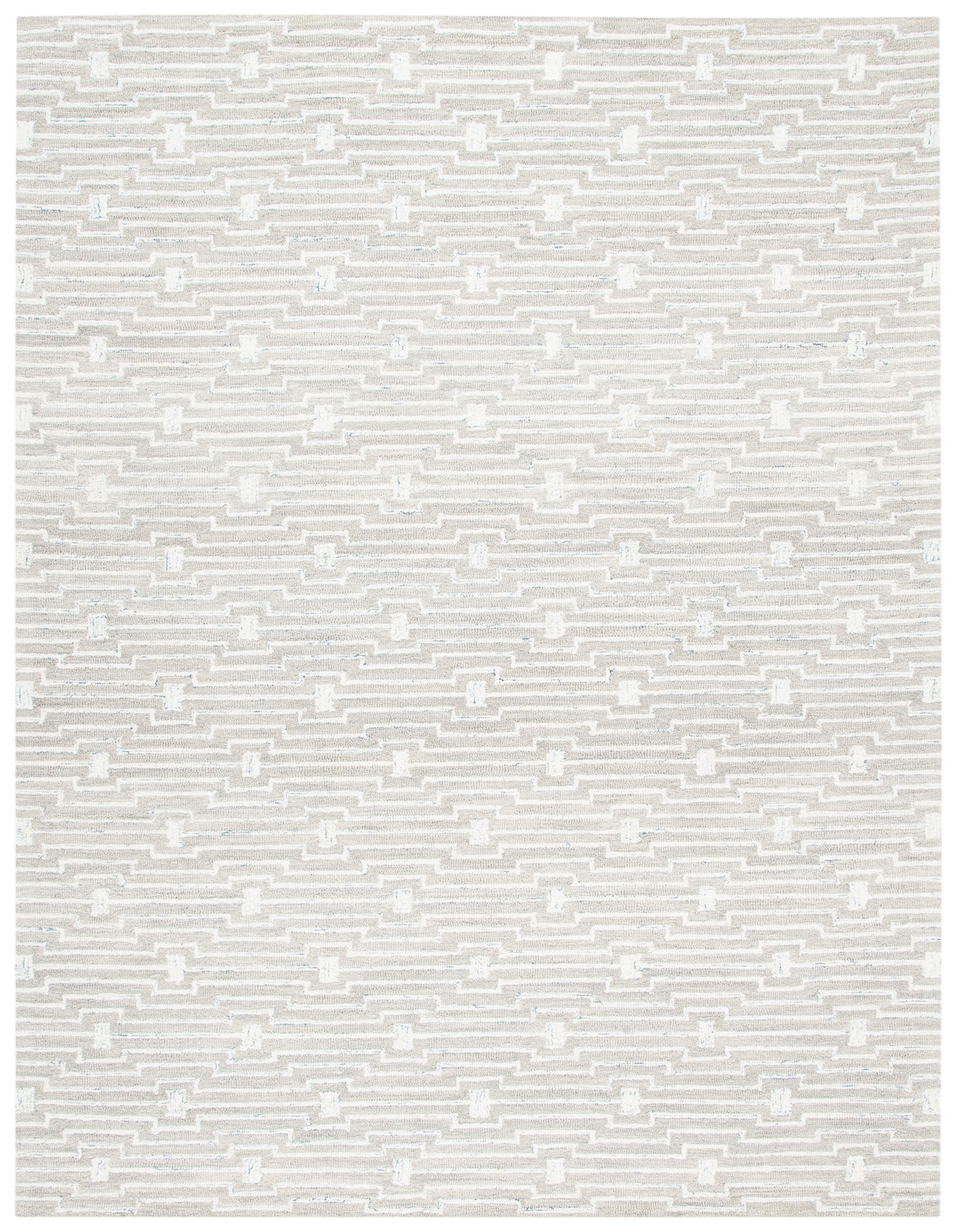 Micro-Loop MLP178 Hand Tufted Area Rug - Light Grey/Ivory - 8'x10' - Safavieh.