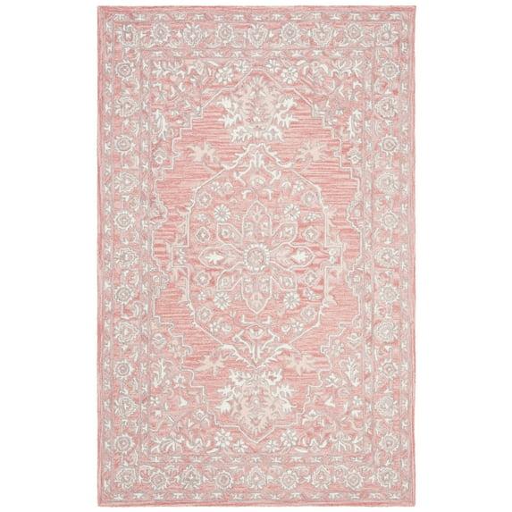 Micro-Loop MLP504 Hand Tufted Indoor Accent Rug - Pink/Ivory - 3'x5' - Safavieh