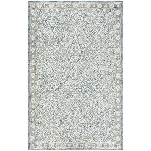 Micro-Loop MLP510 Hand Tufted Accent Rug - Blue/Ivory - 2'x3' - Safavieh.