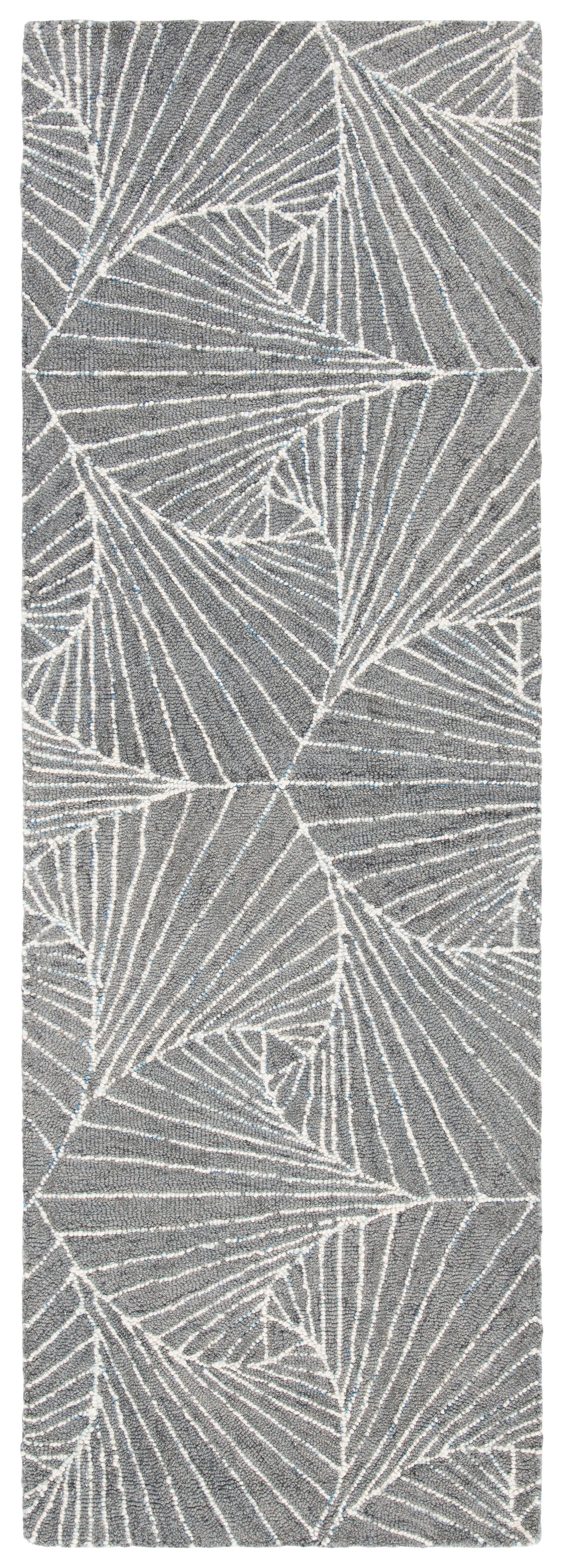 Micro-Loop MLP174 Hand Tufted Runner Rug - Grey/Ivory - 2'3"x7' - Safavieh.