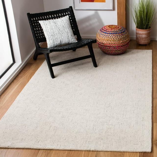 Micro-Loop MLP537 Hand Tufted Indoor Accent Rug - Light Grey/Ivory - 4'x6' - Safavieh