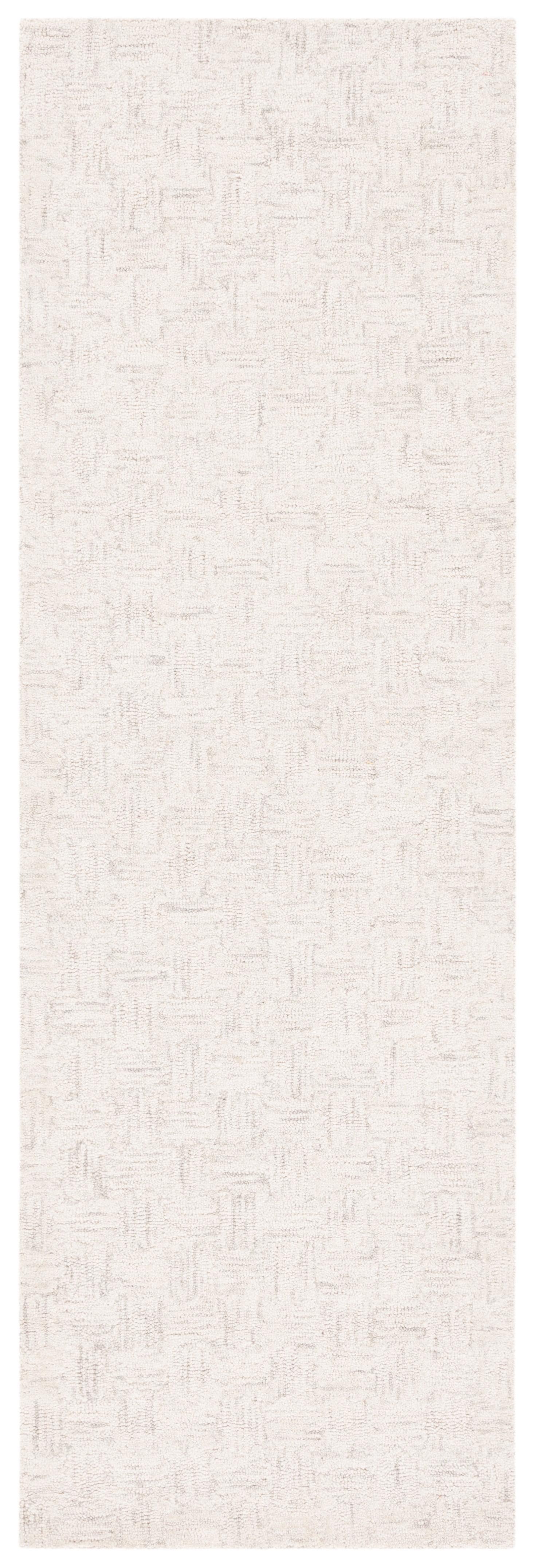 Micro-Loop MLP537 Hand Tufted Indoor Runner Rug - Light Grey/Ivory - 2'3"x9'- Safavieh
