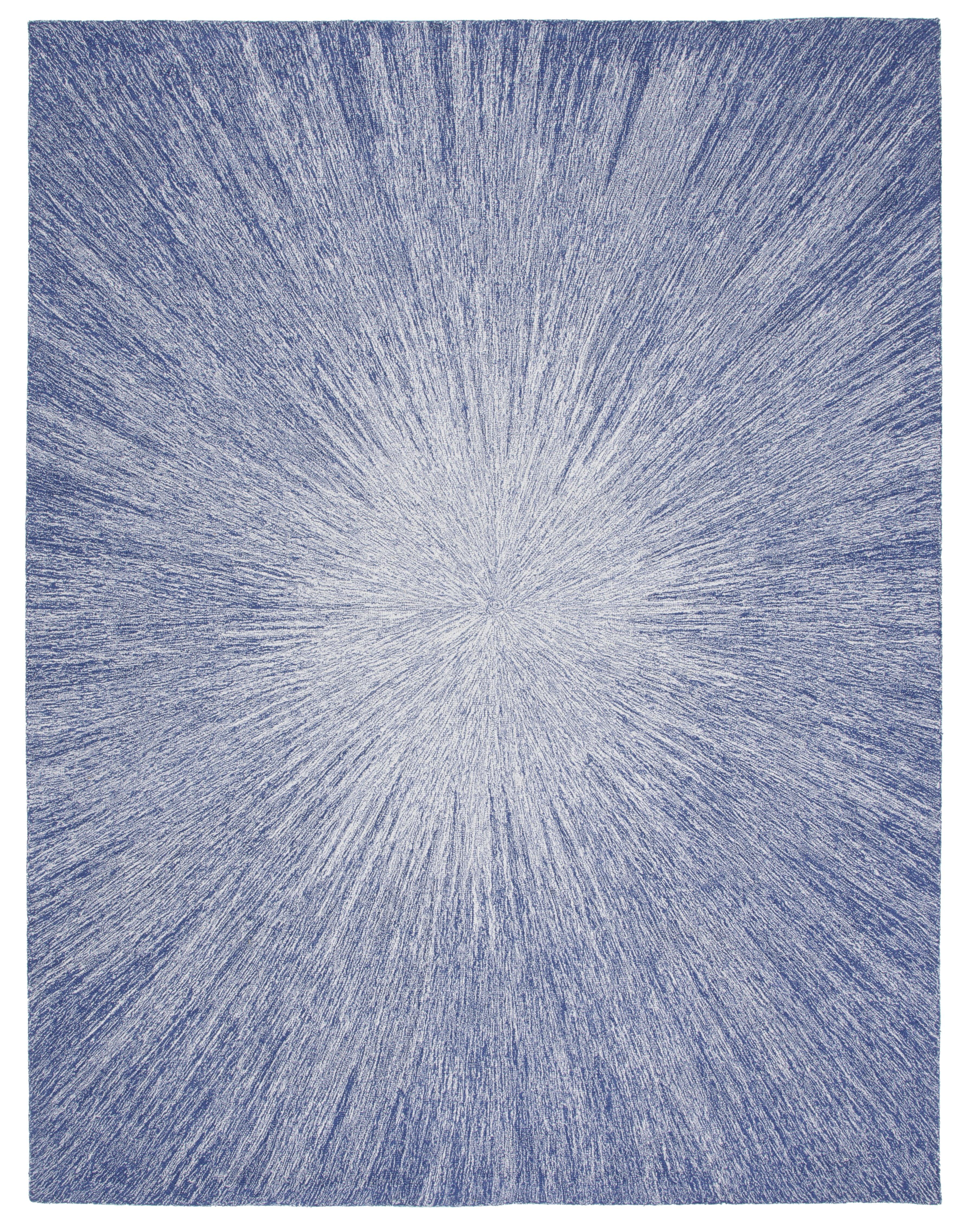 Leudbald Micro-Loop Hand Tufted Wool And Cotton With Latex Abstract Rug