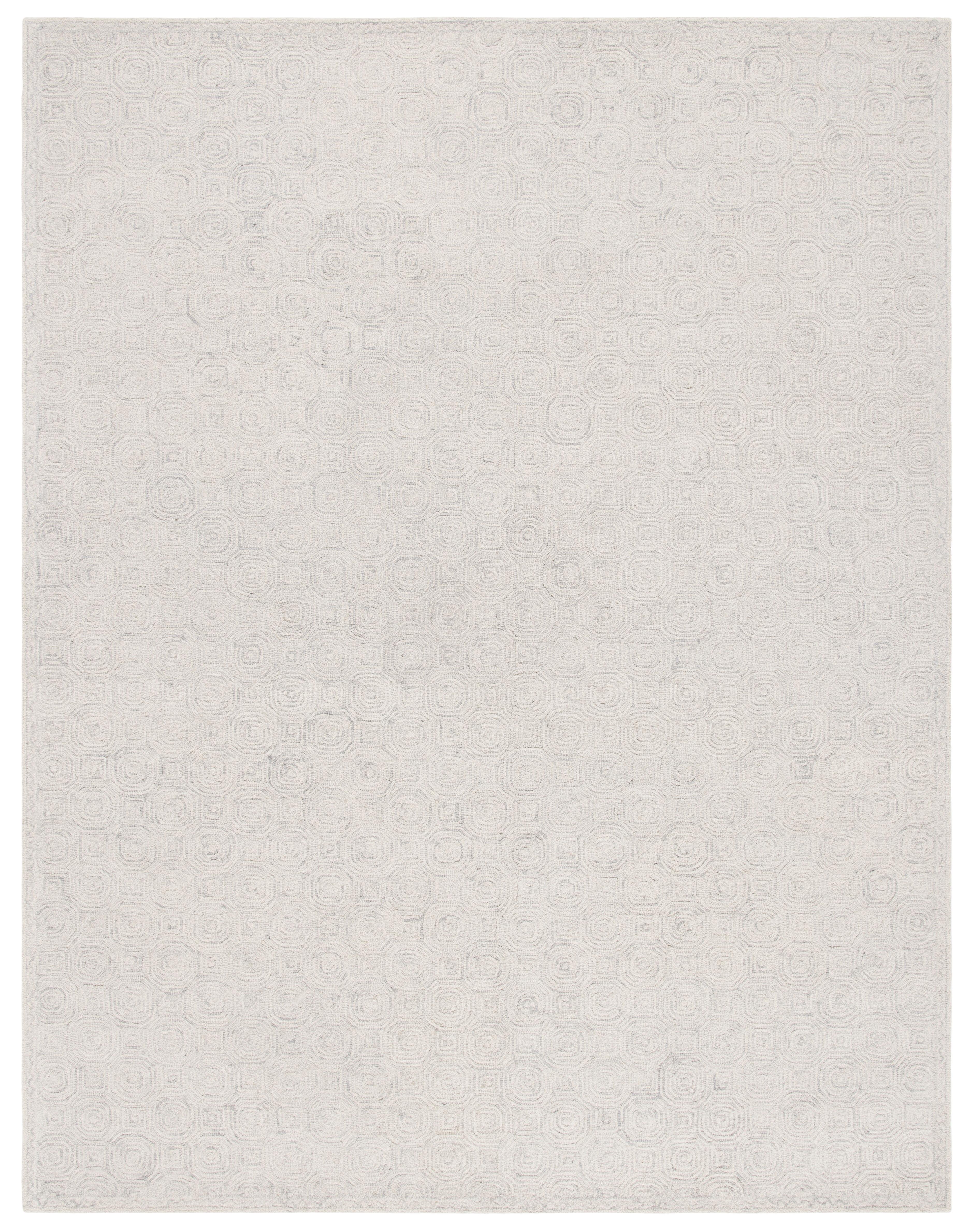 Micro-Loop MLP527 Hand Tufted Indoor Area Rug - Silver/Grey - 8'x10' - Safavieh