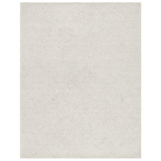 Micro-Loop MLP527 Hand Tufted Indoor Area Rug - Silver/Grey - 8'x10' - Safavieh