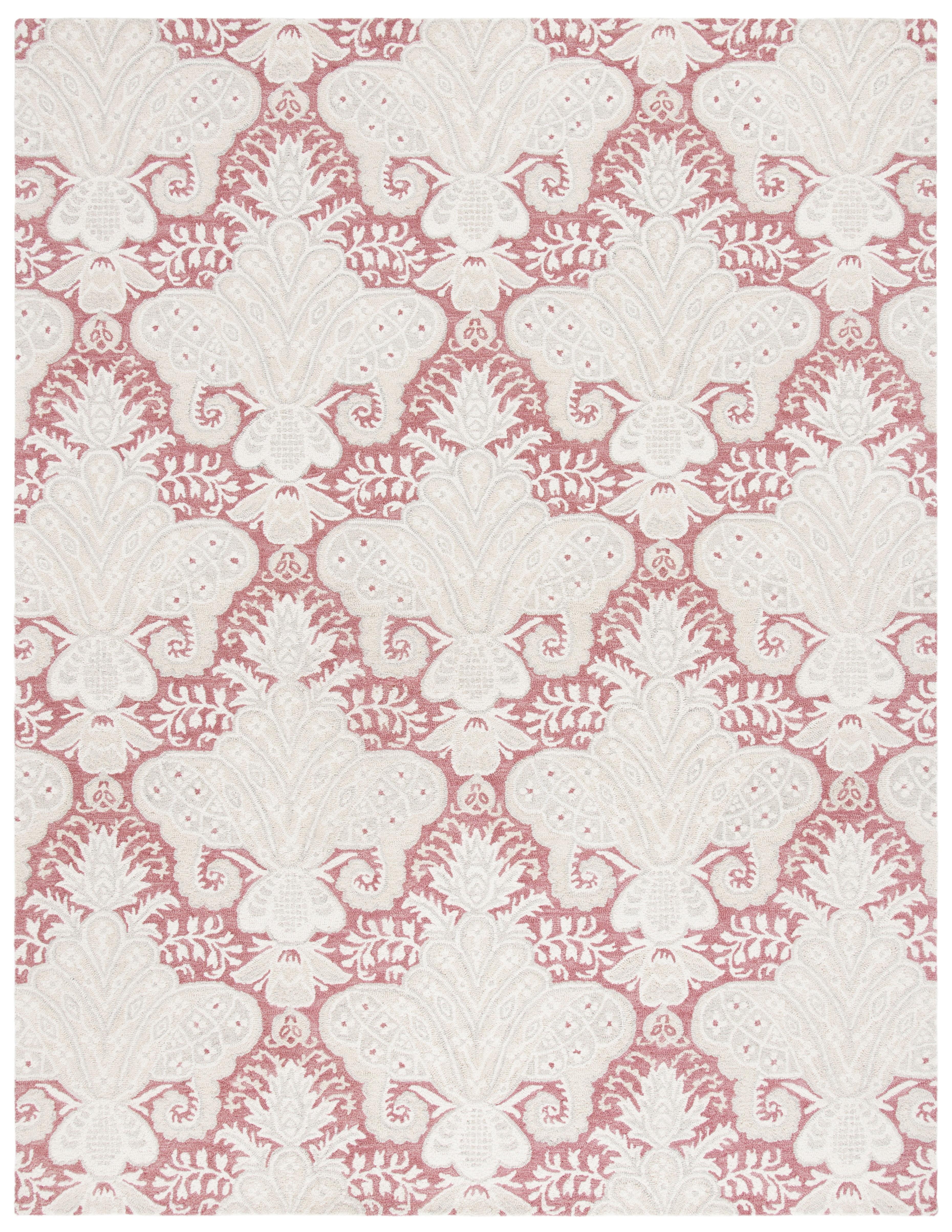 Micro-Loop MLP539 Hand Tufted Indoor Area Rug - Pink/Beige - 9'x12' - Safavieh