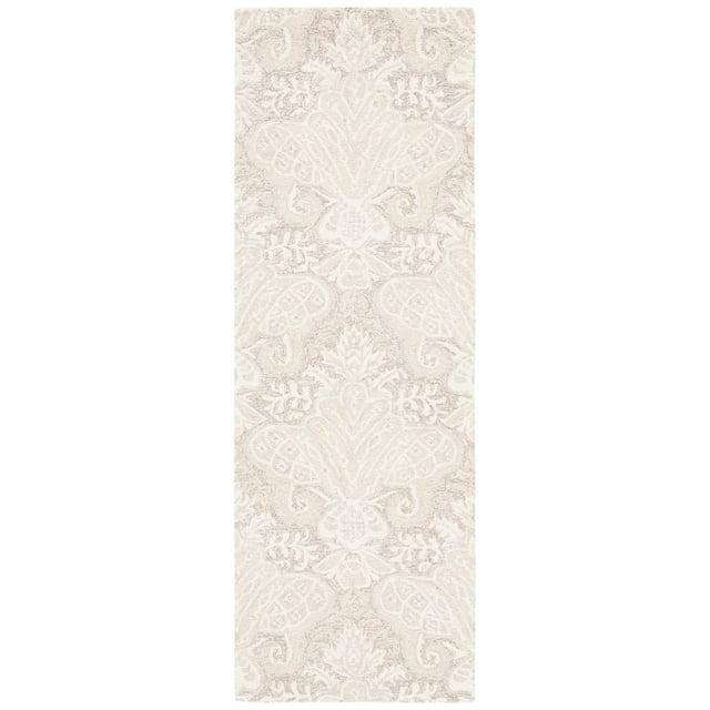 Micro-Loop MLP539 Hand Tufted Indoor Runner Rug - Beige - 2'3"x11' - Safavieh