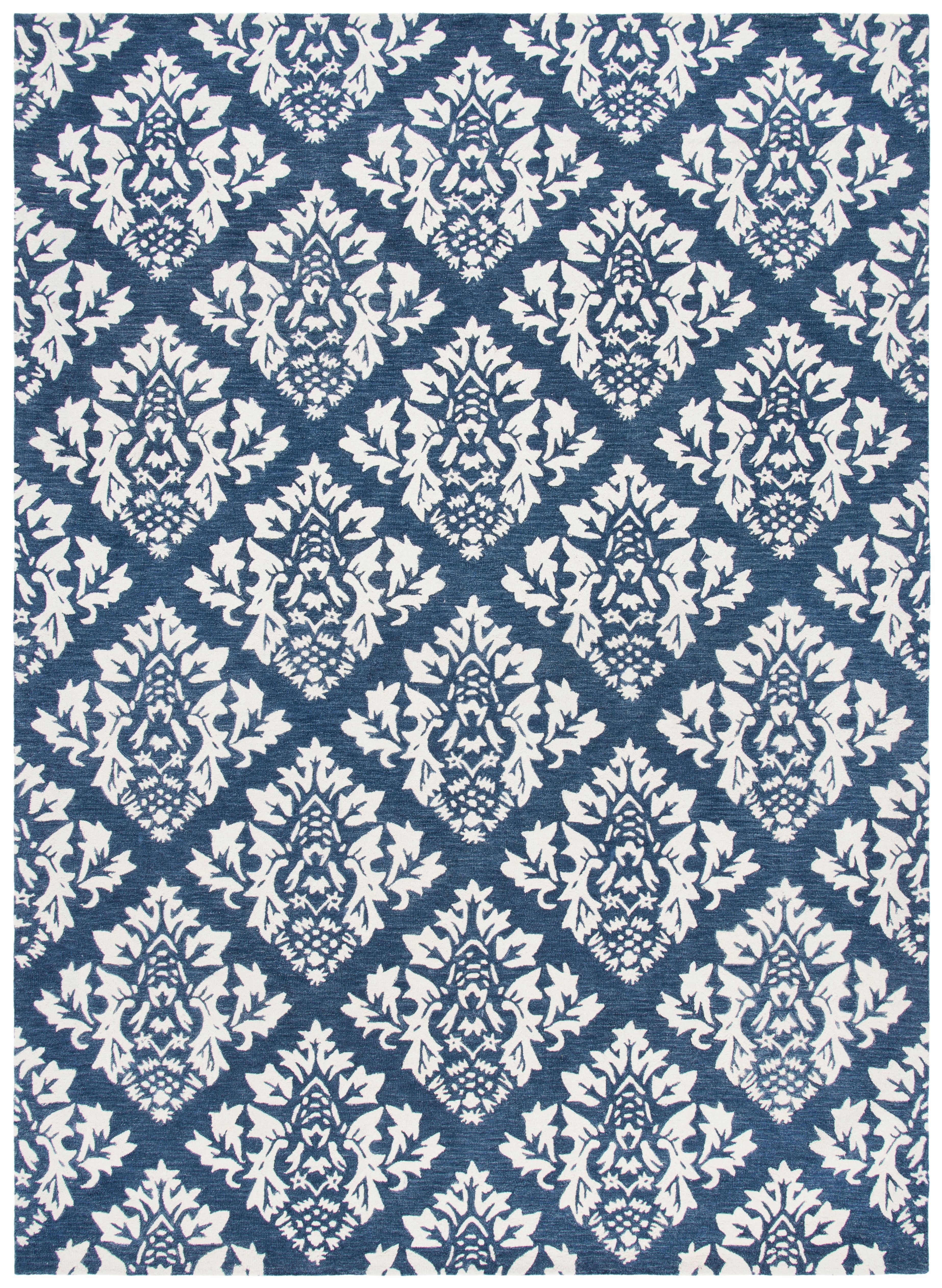 Fleur De Lis Living Spillers Hand Tufted Wool And Cotton With Latex Ikat Rug