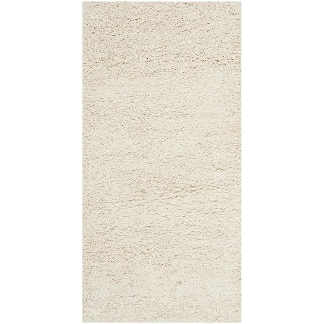 Milan Shag SG180 Power Loomed Indoor Accent Rug - Ivory - 2'x4' - Safavieh