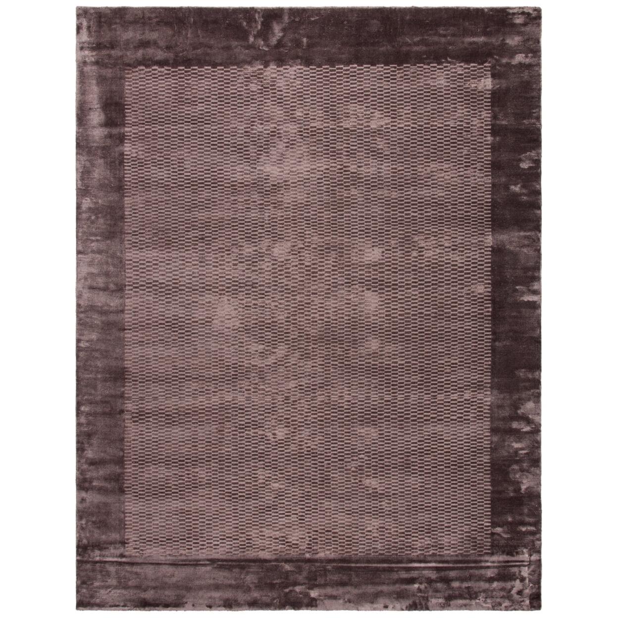 Hollywood Glam Brown Hand-Loomed 6' x 9' Viscose Area Rug