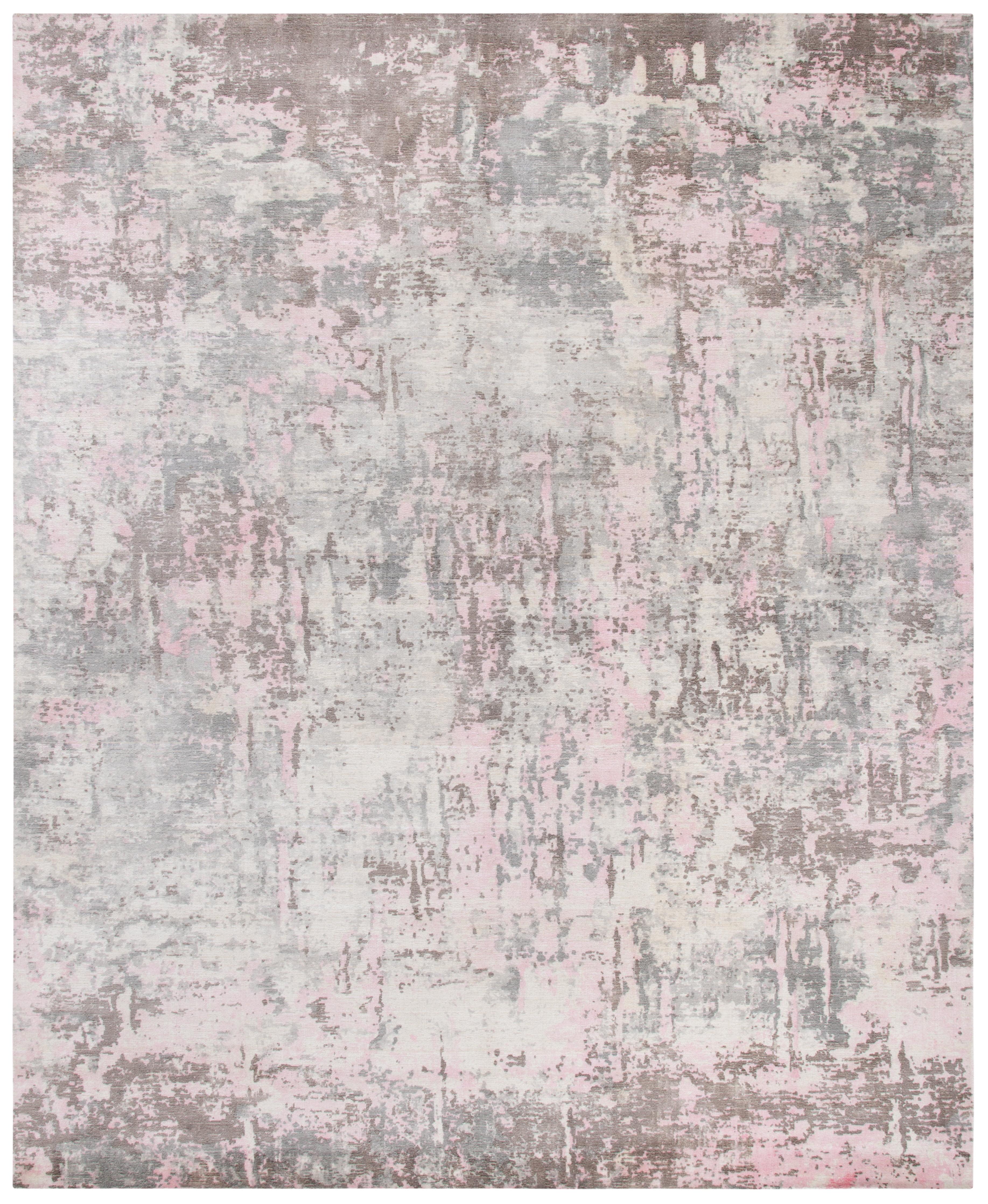 SAFAVIEH Mirage Natalee Abstract Area Rug, Pink/Grey, 6' x 9'
