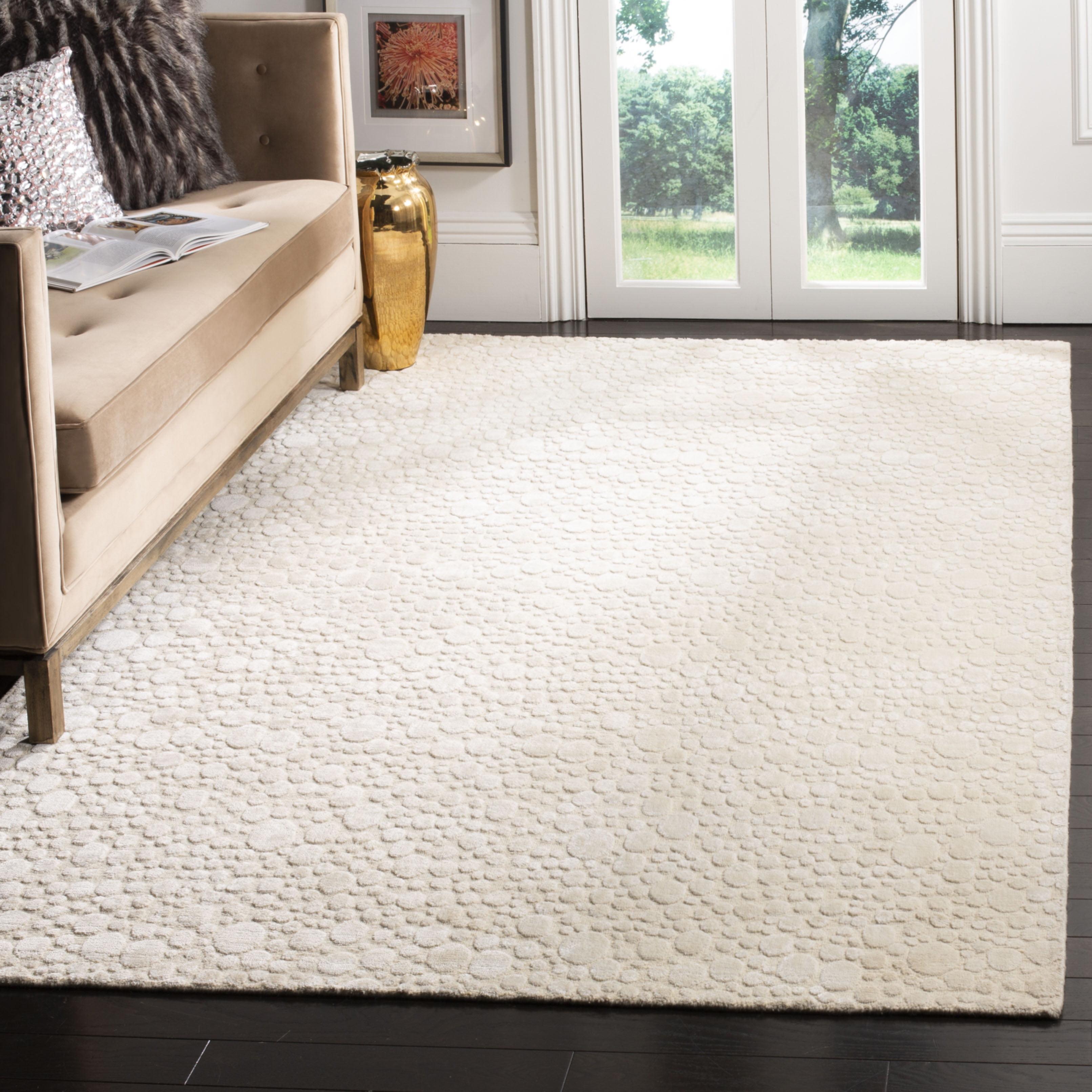 Mirage MIR680 Hand Loomed Indoor Area Rug - Creme/Creme - 8'x10' - Safavieh.