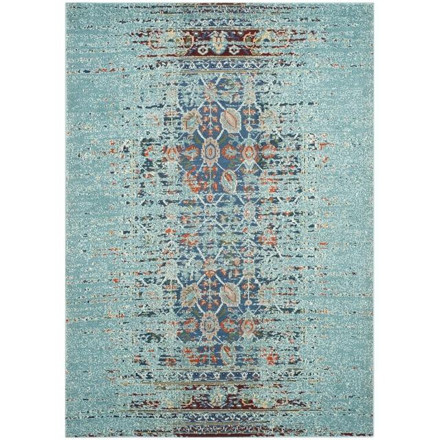 Monaco MNC208 Power Loomed Indoor Area Rug - Blue/Multi - 6'7"x9'2" - Safavieh