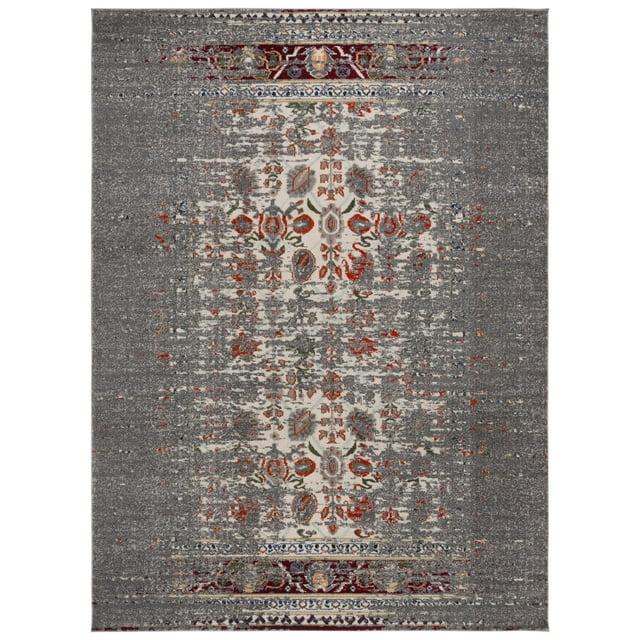Monaco MNC208 Power Loomed Indoor Area Rug - Grey/Ivory - 9'x12' - Safavieh