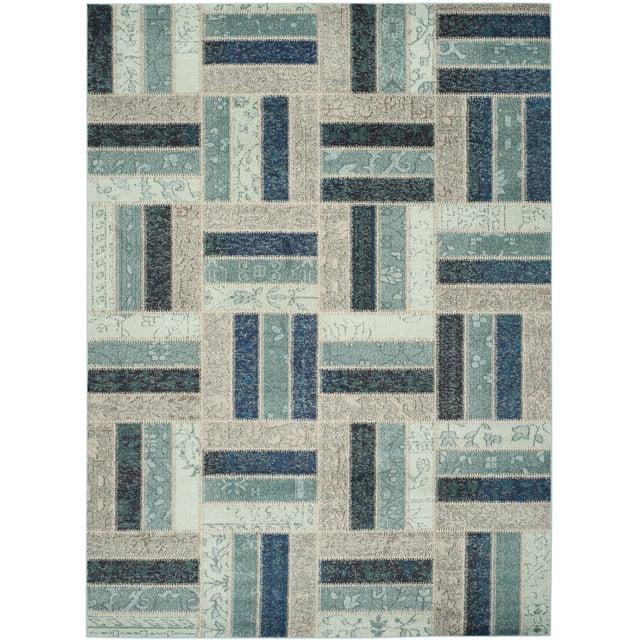 Monaco MNC214 Power Loomed Indoor Area Rug - Grey/Blue - 8'x11' - Safavieh
