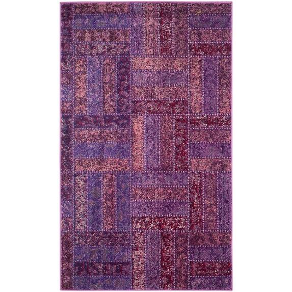Monaco MNC214 Power Loomed Indoor Accent Rug - Purple/Multi - 3'x5' - Safavieh