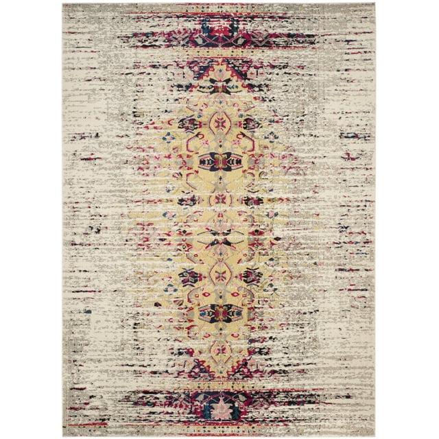 Monaco MNC209 Power Loomed Indoor Area Rug - Ivory/Pink - 8'9"x11'9" - Safavieh.