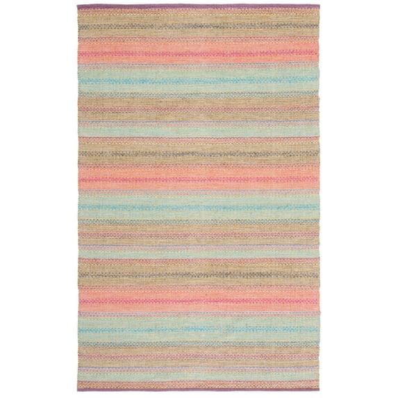 Montauk MTK851 Hand Woven Area Rug - Blue/Pink - 3'x5' - Safavieh.