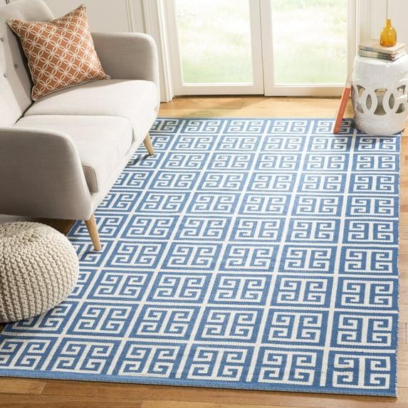 Montauk MTK724 Hand Woven Area Rug - Blue/Ivory - 6'x6' - Safavieh.