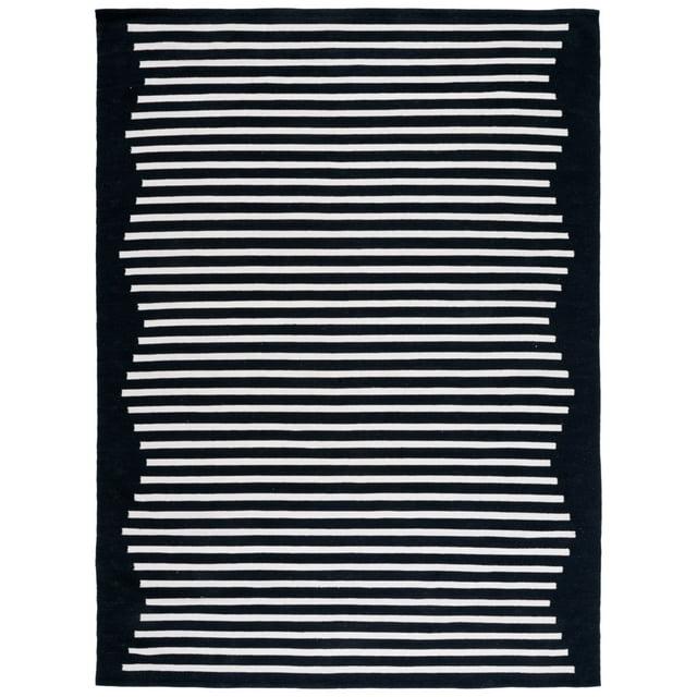 Montauk MTK313 Hand Woven Area Rug - Black/Ivory - 4'x6' - Safavieh.