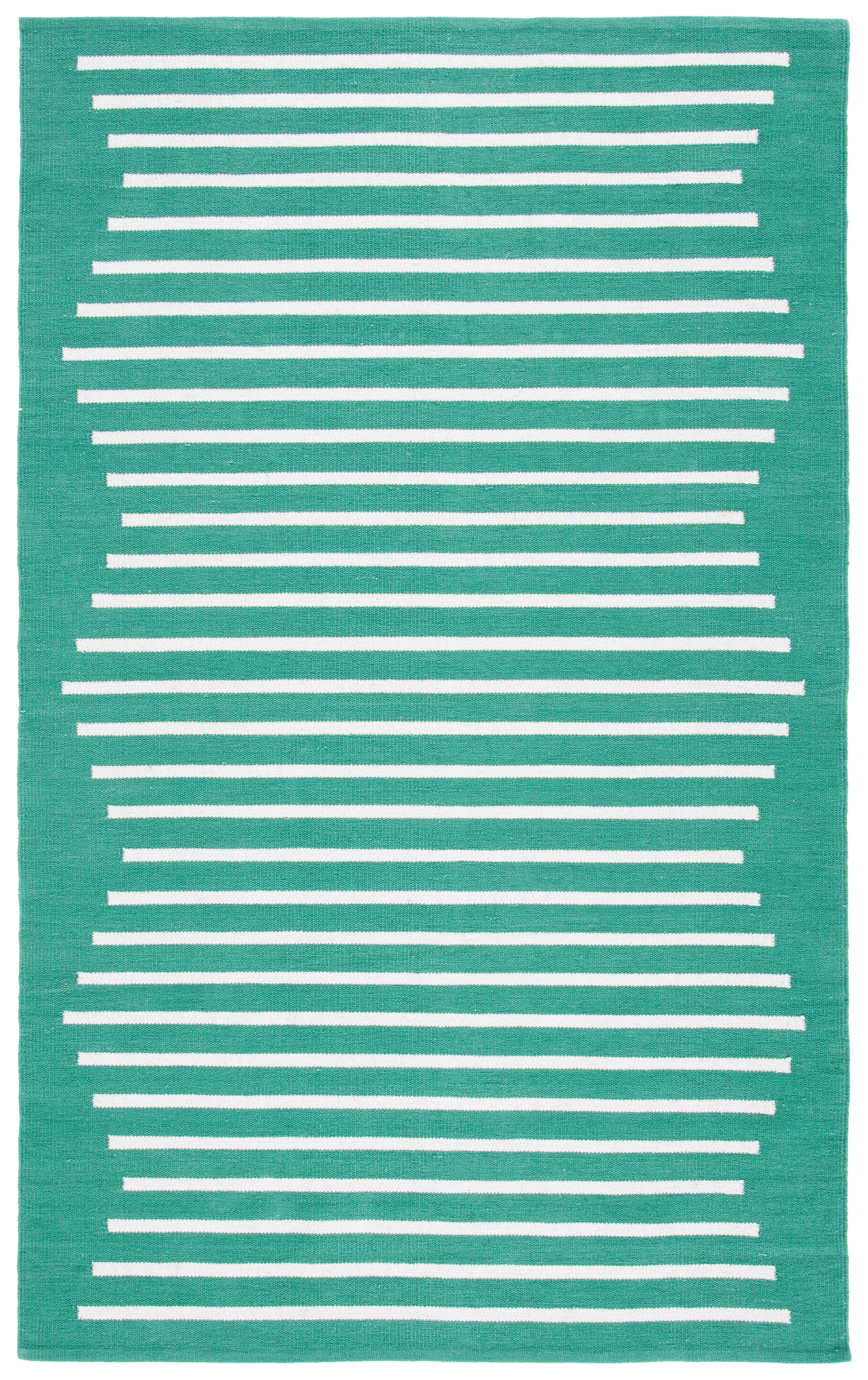 Montauk MTK313 Hand Woven Indoor Accent Rug - Dark Green/Ivory - 4'x6' - Safavieh