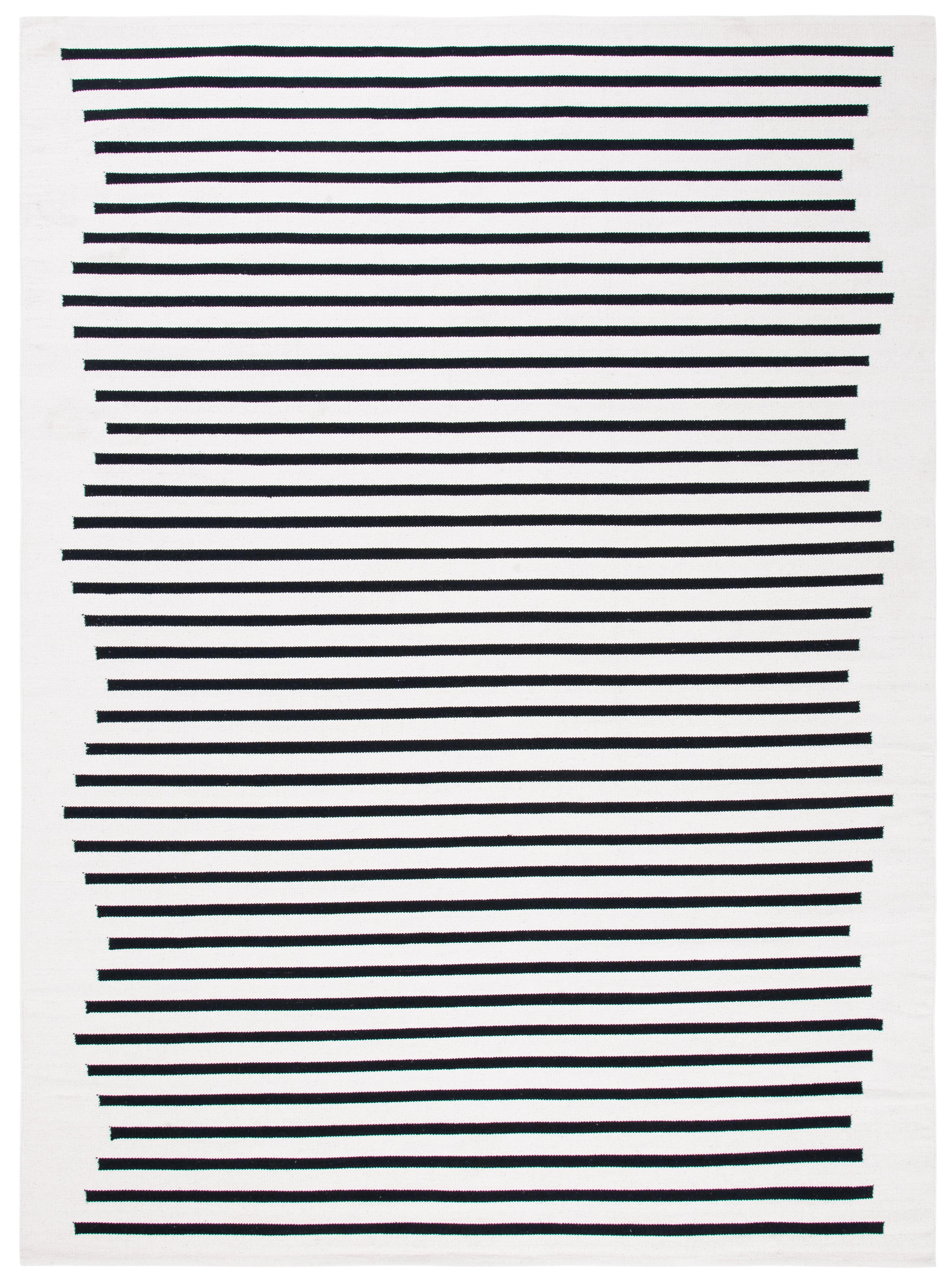 Montauk MTK313 Hand Woven Indoor Area Rug - Ivory/Black - 8'x10' - Safavieh