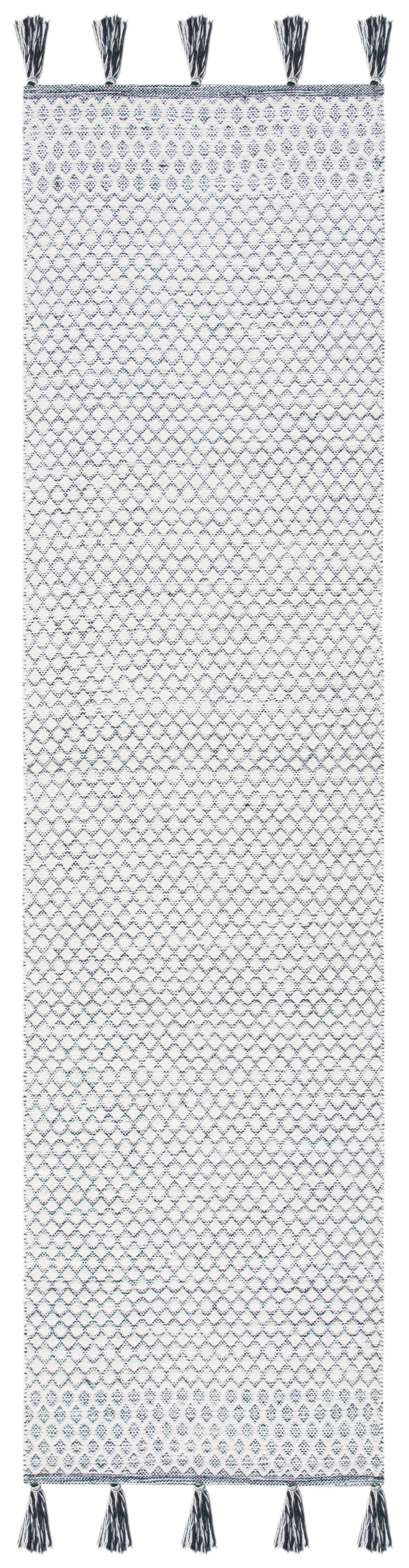 Montauk MTK813 Hand Woven Runner Rug - Ivory/Black - 2'3"x9' - Safavieh.