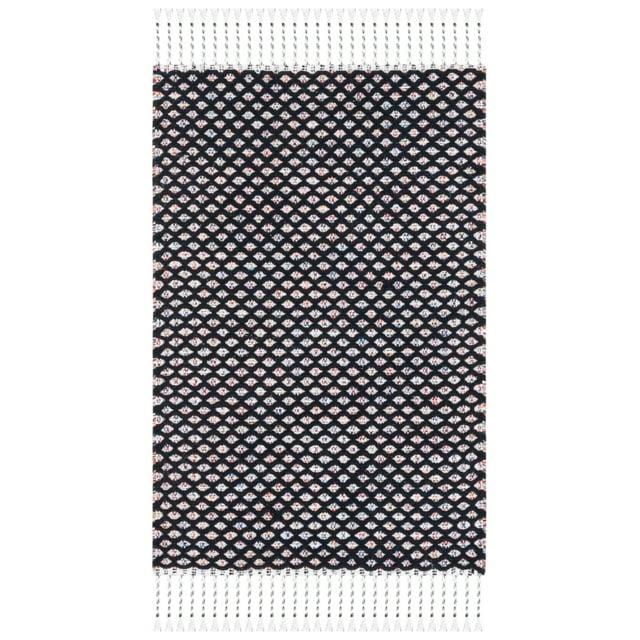 Montauk MTK475 Power Loomed Area Rug - Black/Ivory - 8'x10' - Safavieh.