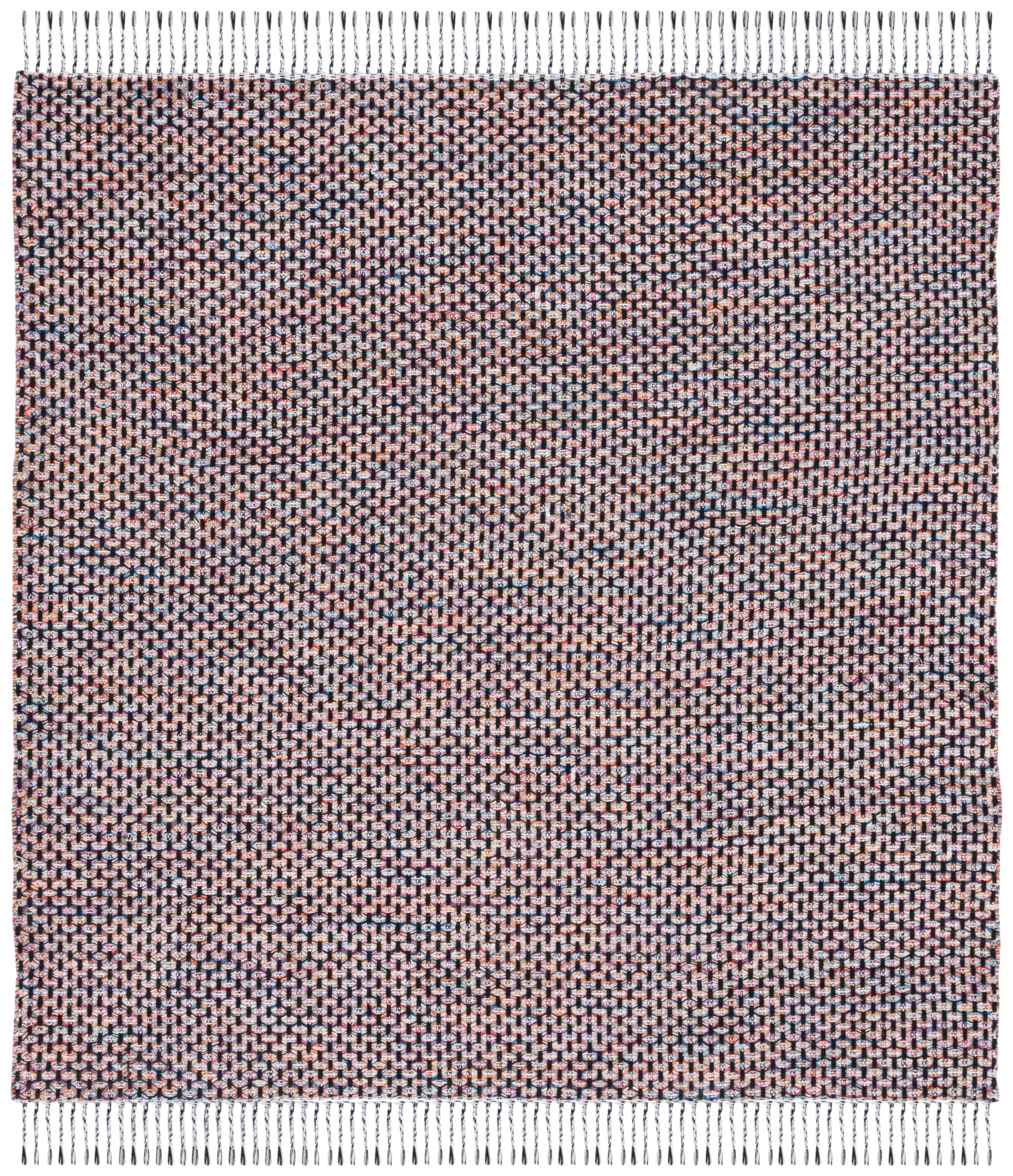 Montauk MTK475 Power Loomed Area Rug - Red/Yellow - 6'x6' - Safavieh.