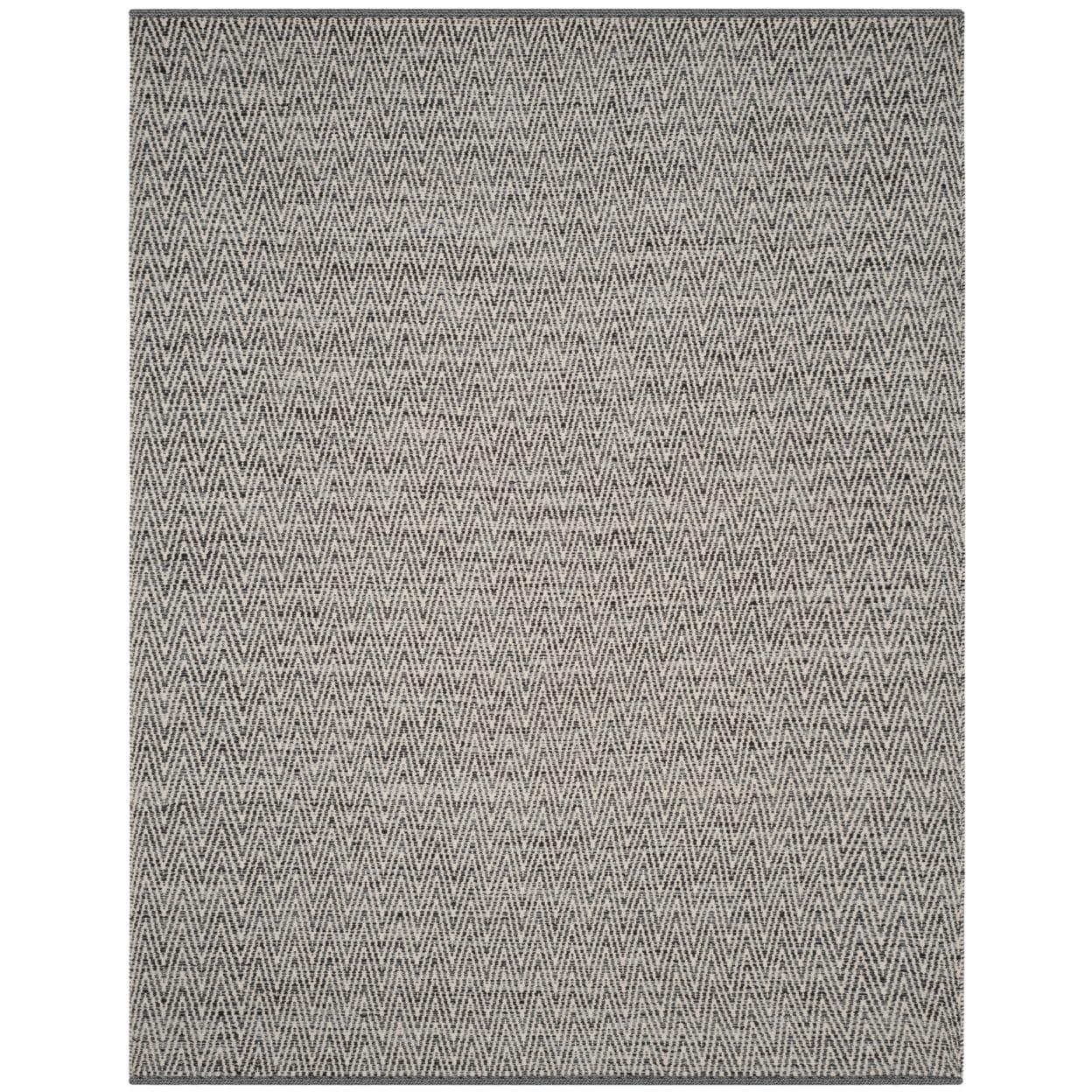 Montauk MTK411 Hand Woven Indoor Accent Rug - Ivory/Dark Grey - 3'x5' - Safavieh.