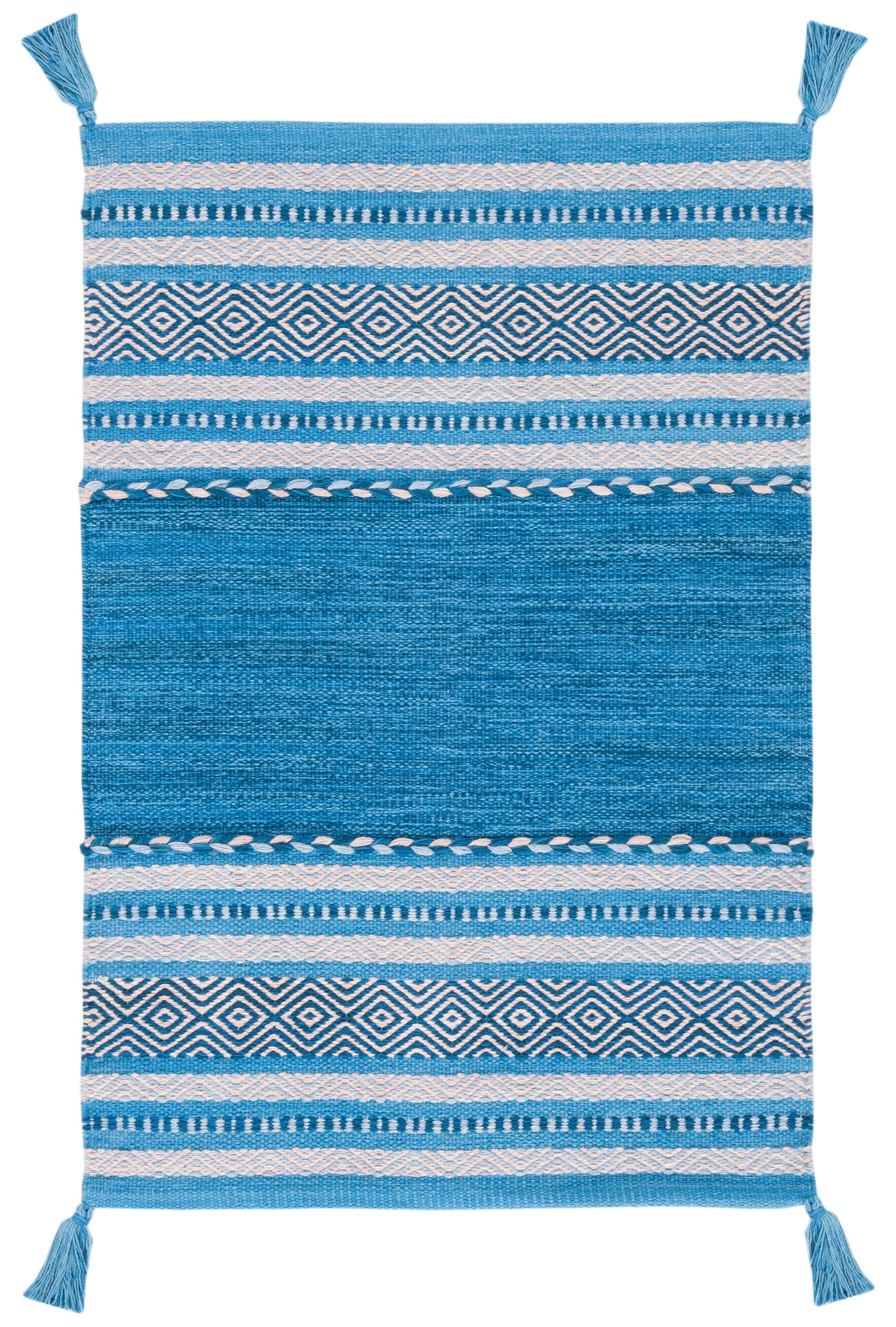 Montauk MTK215 Hand Woven Accent Rug - Blue/Grey - 2'3"x4' - Safavieh.