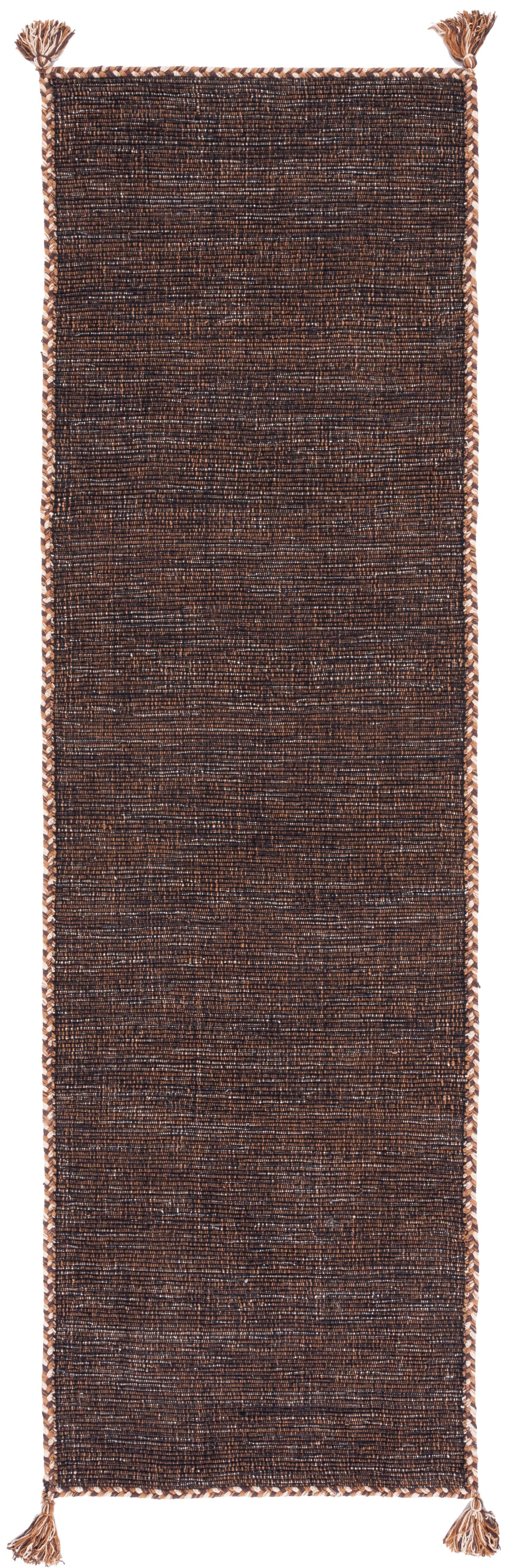 Montauk MTK150 Hand Woven Indoor Runner Rug - Brown/Black - 2'3"x10' - Safavieh