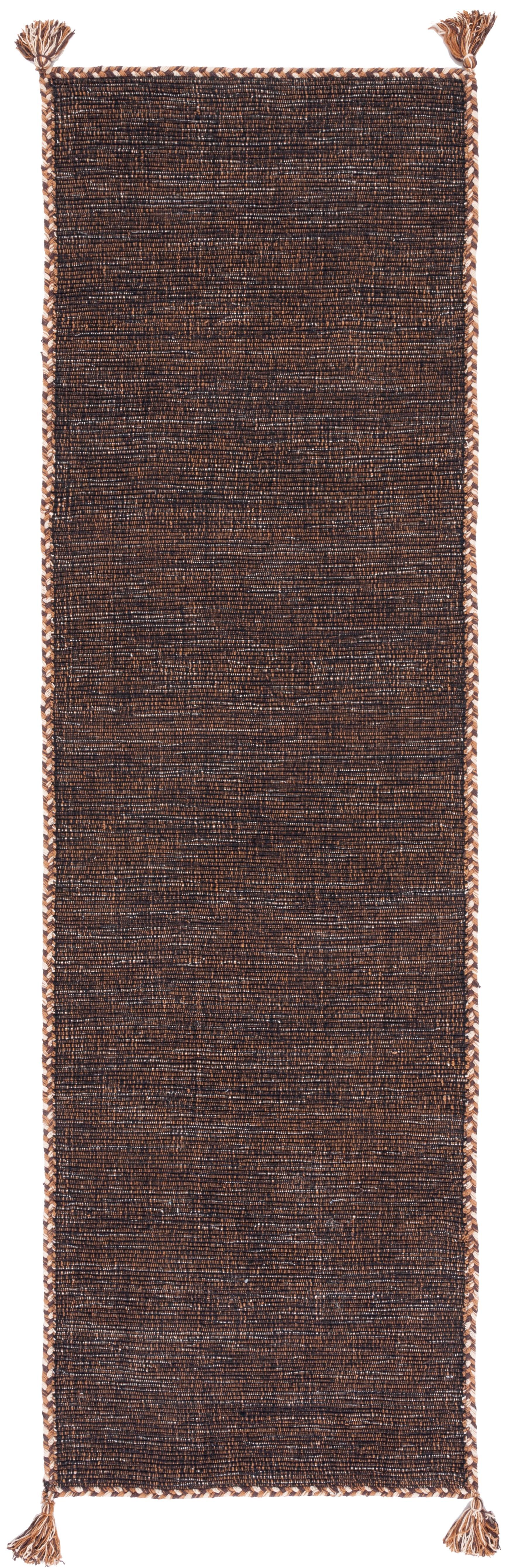 Montauk MTK150 Hand Woven Indoor Runner Rug - Brown/Black - 2'3"x8' - Safavieh