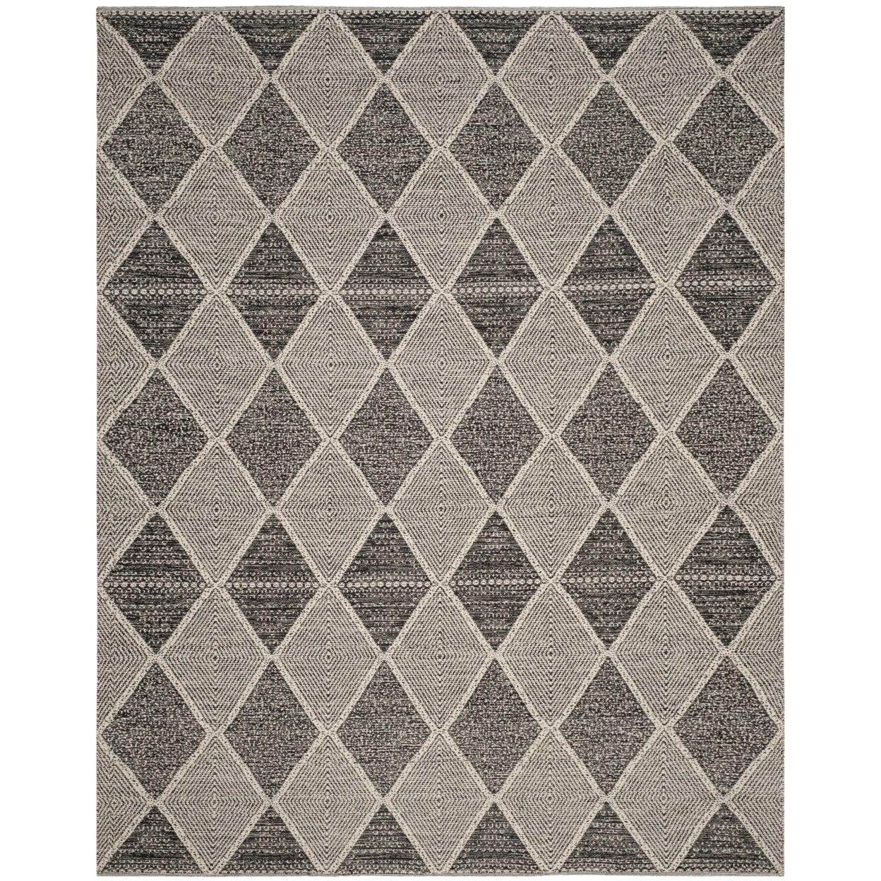 Montauk MTK822 Hand Woven Indoor Area Rug - Black - 4'x6' - Safavieh.