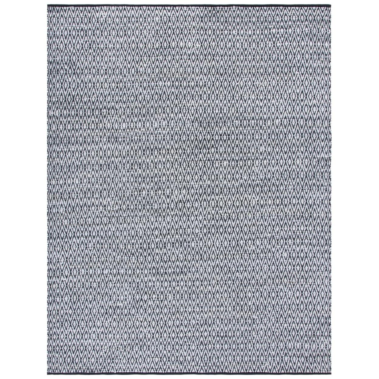 Montauk MTK621 Hand Woven Indoor Area Rug - Grey/Black - 8'x10' - Safavieh