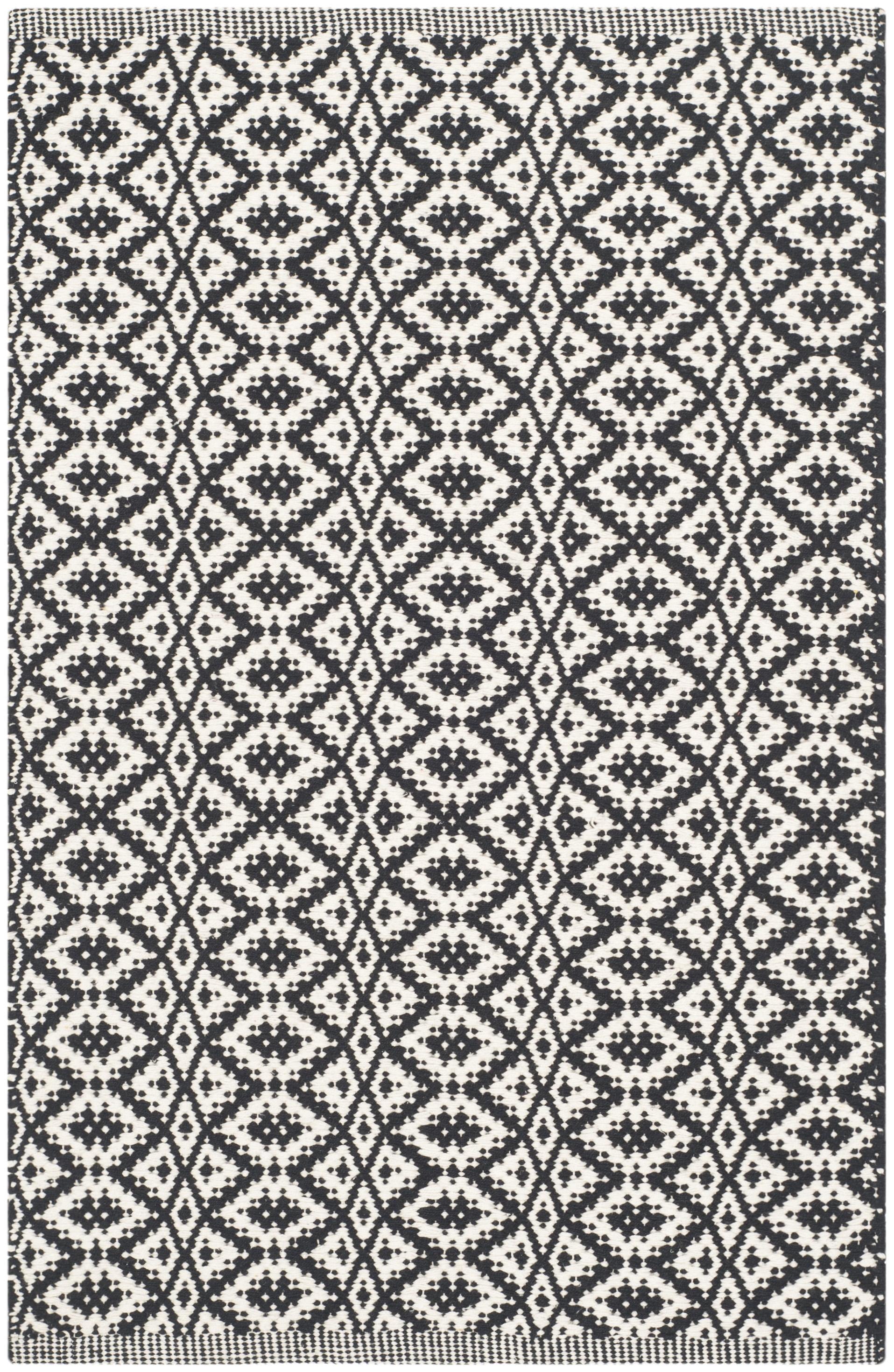 Montauk MTK716 Hand Woven Indoor Accent Rug - Ivory/Black - 3'x5' - Safavieh