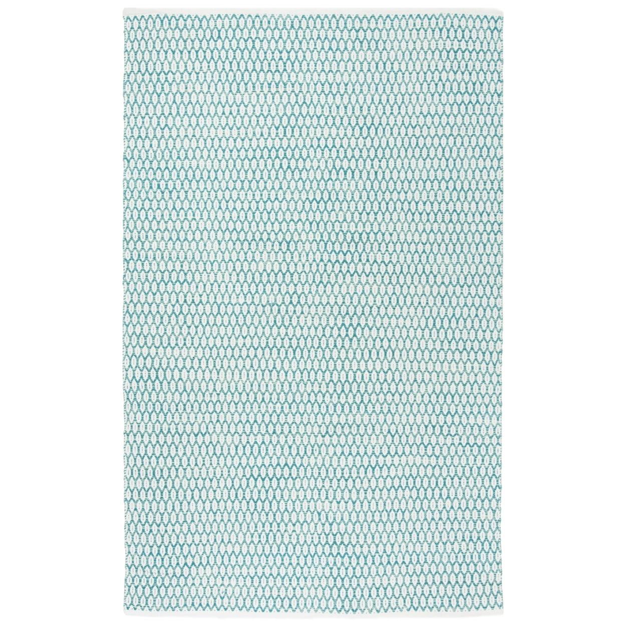 Montauk MTK515 Hand Woven Runner Rug - Ivory/Aqua - 2'3"x6' - Safavieh.