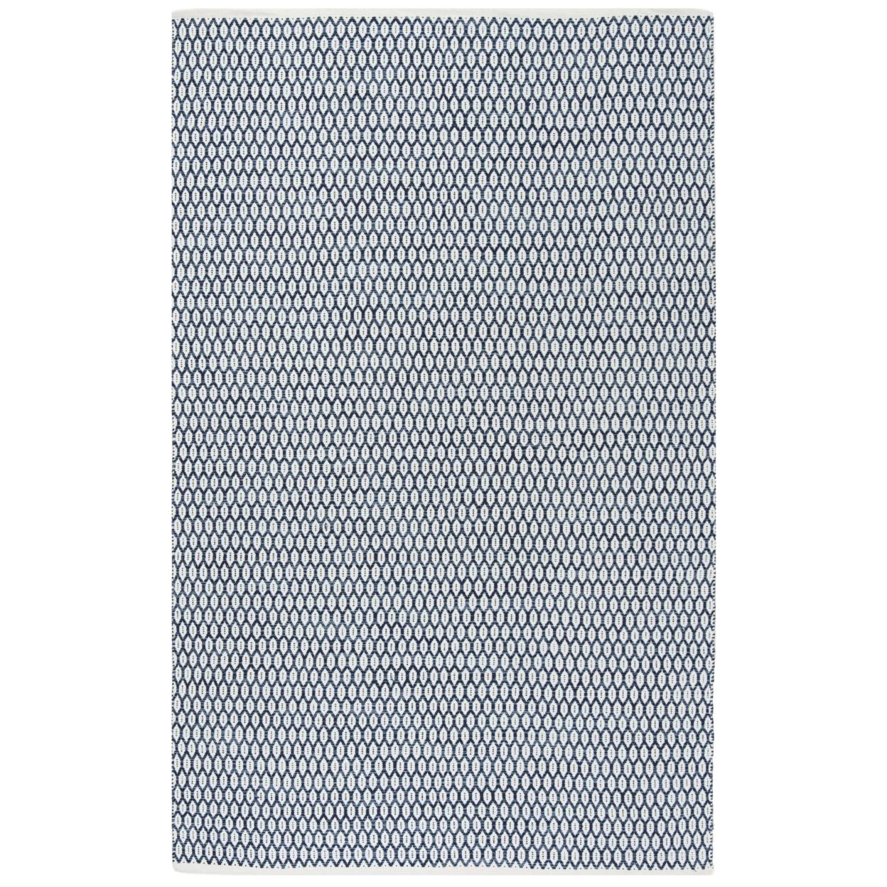 Montauk MTK608 Hand Woven Indoor Area Rug - Navy/Ivory - 5'x8' - Safavieh