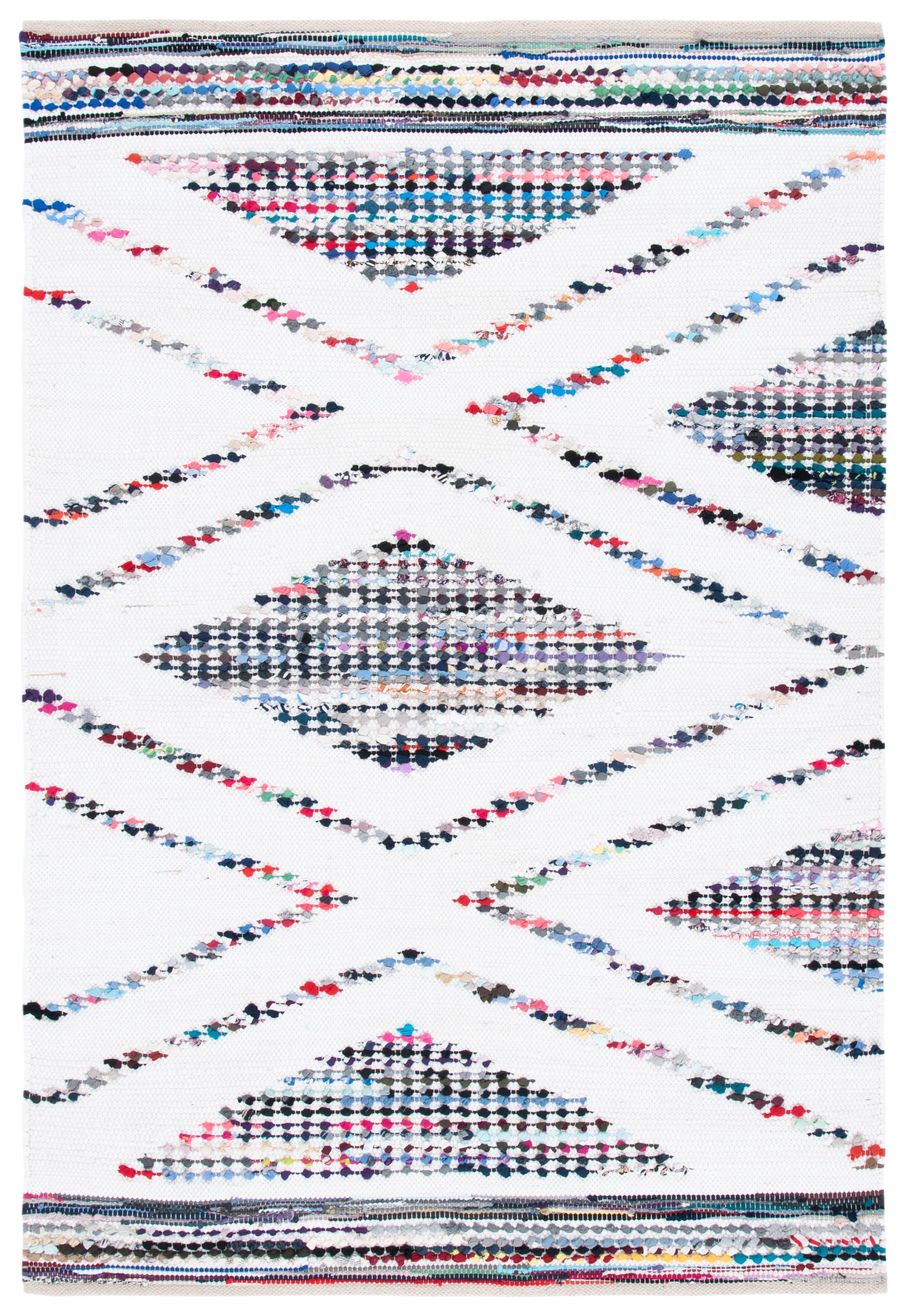 Montauk MTK816 Hand Woven Area Rug - Ivory/Black - 4'x6' - Safavieh.