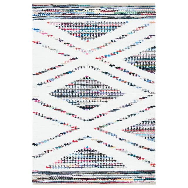 Montauk MTK816 Hand Woven Area Rug - Ivory/Black - 4'x6' - Safavieh.
