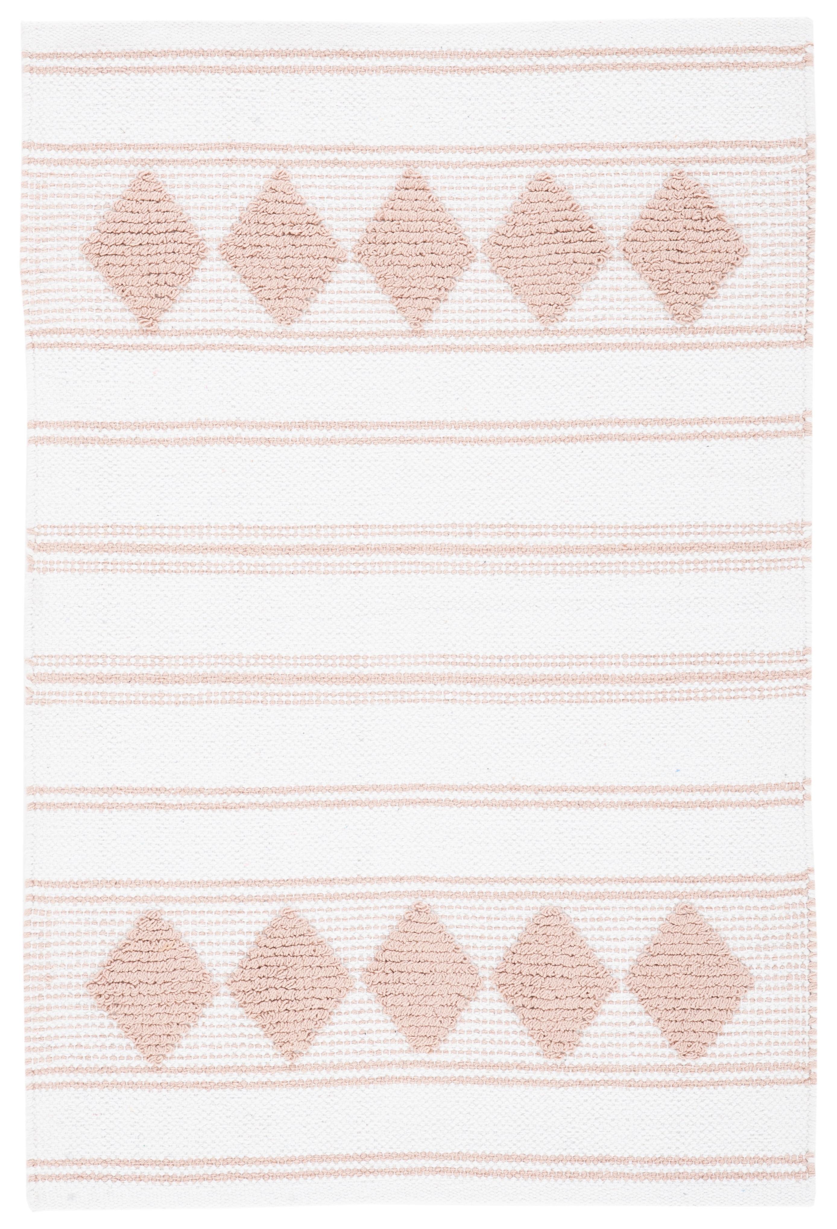 Montauk MTK708 Hand Woven, Flat Weave Indoor Accent Rug - Pink/Ivory - 3'x5' - Safavieh