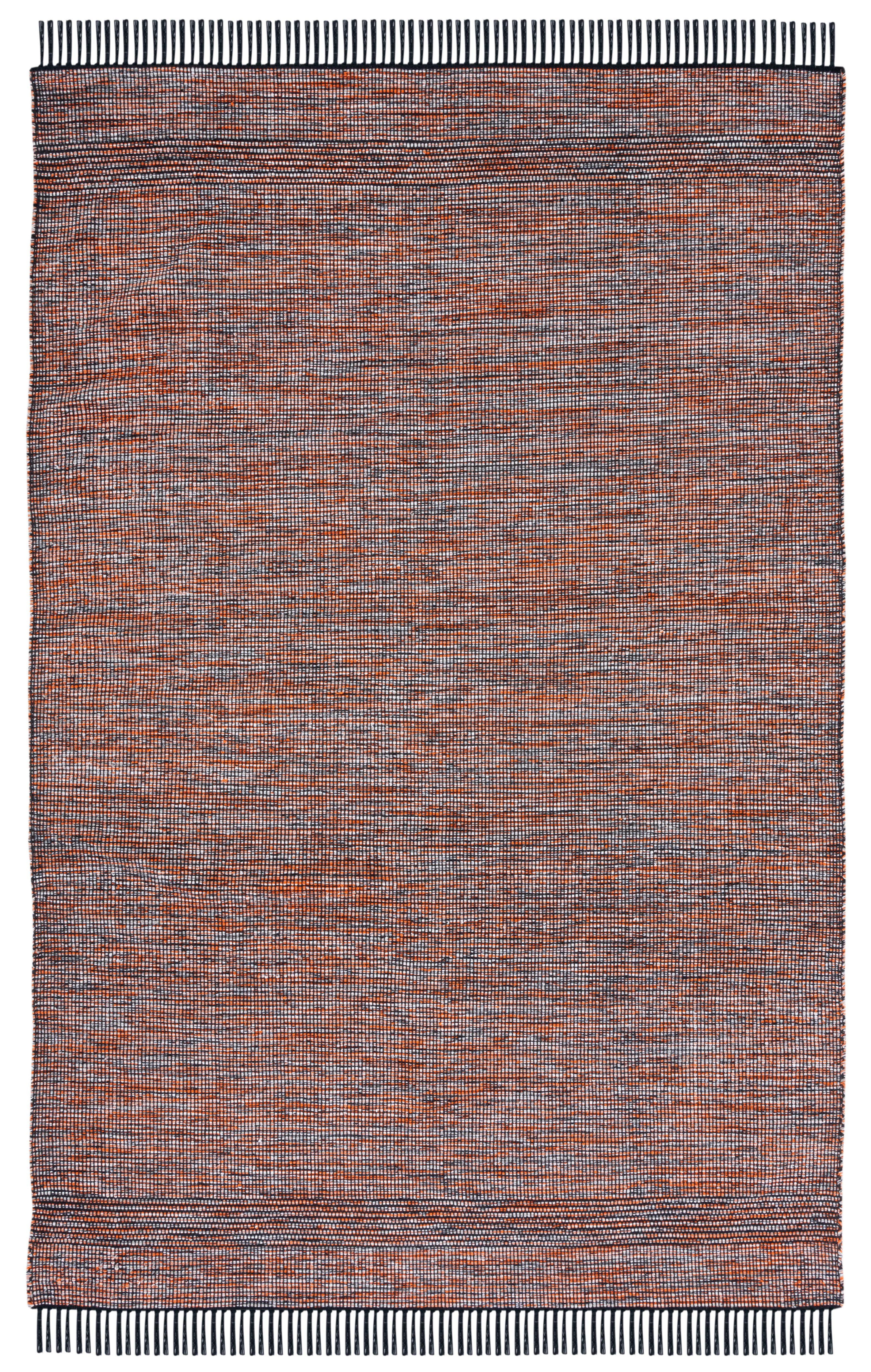 Montauk MTK620 Hand Woven Area Rug - Orange/Black - 4'x6' - Safavieh.