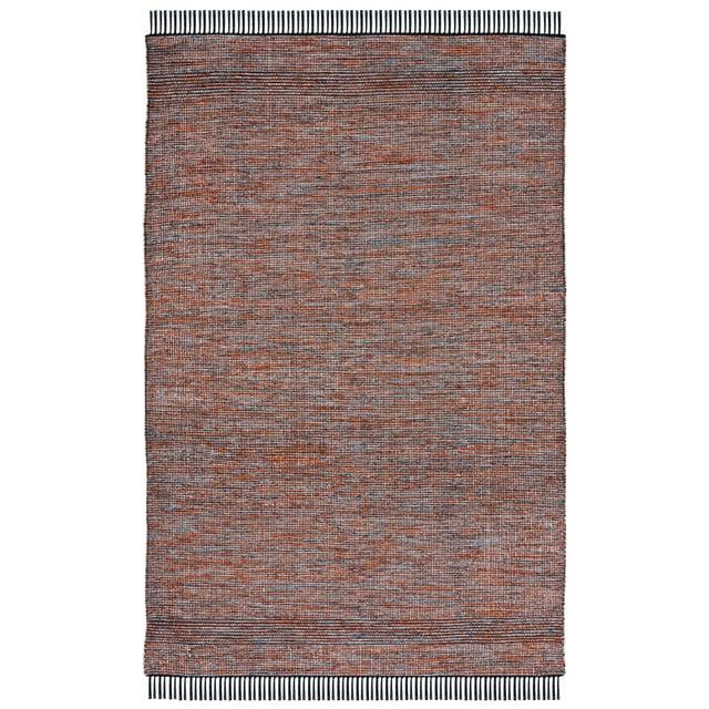 Montauk MTK620 Hand Woven Area Rug - Orange/Black - 6'x9' - Safavieh.