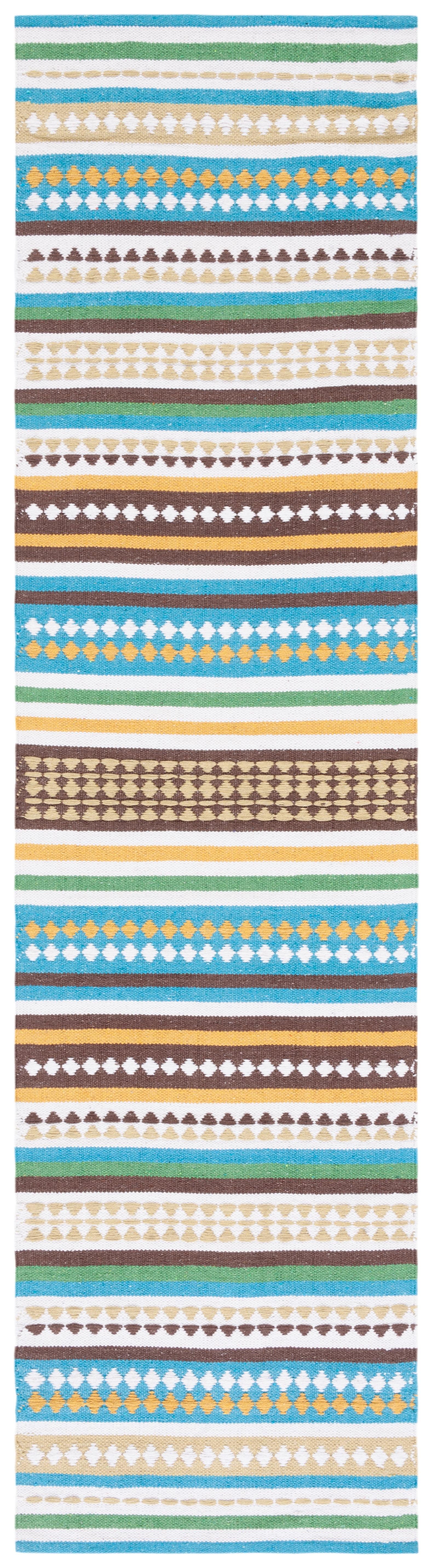 Montauk MTK451 Hand Woven Runner Rug - Light Blue/Ivory - 2'3"x9' - Safavieh.
